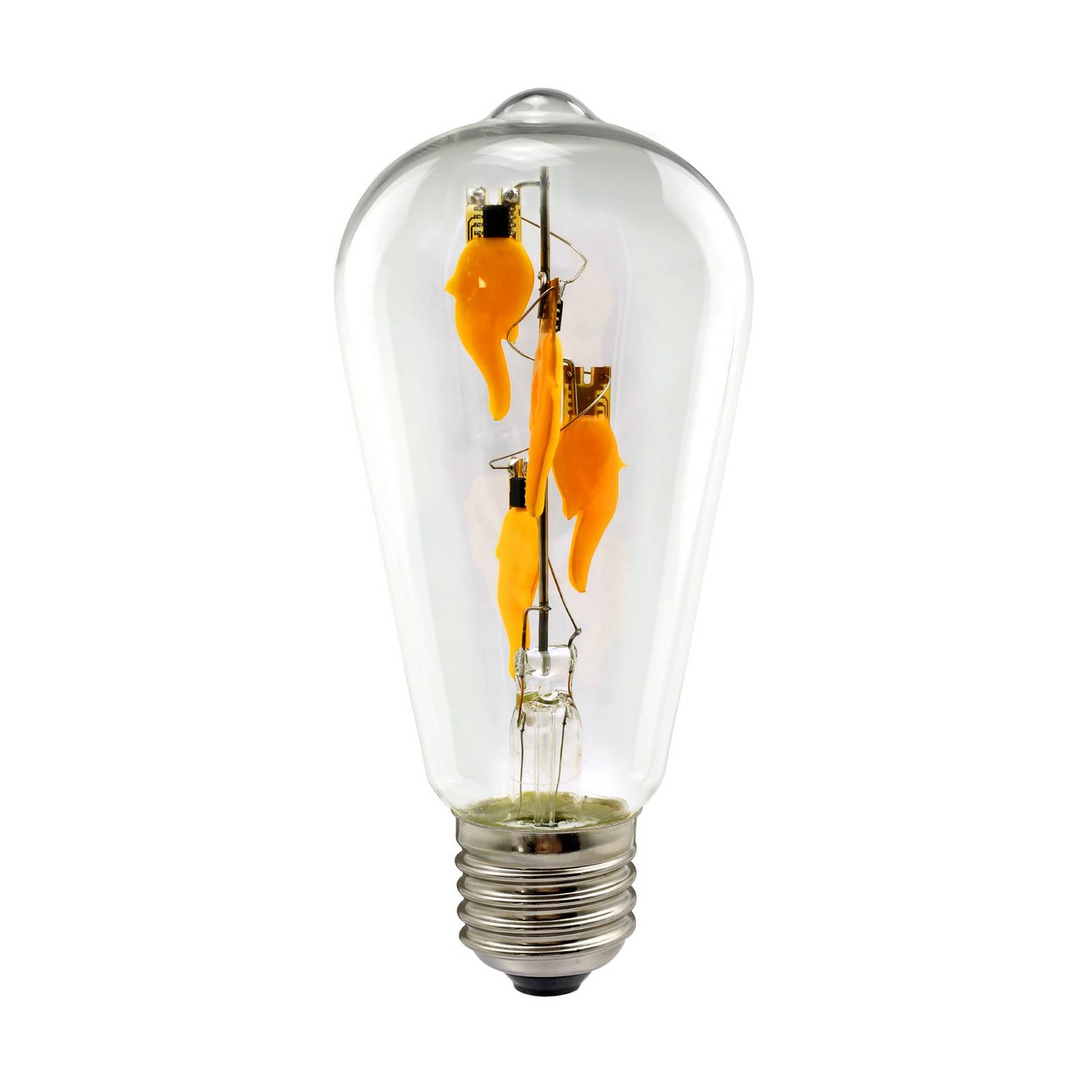 SEGULA LED Fire Flame Line E27 1W Rustika klar 1800K hängend