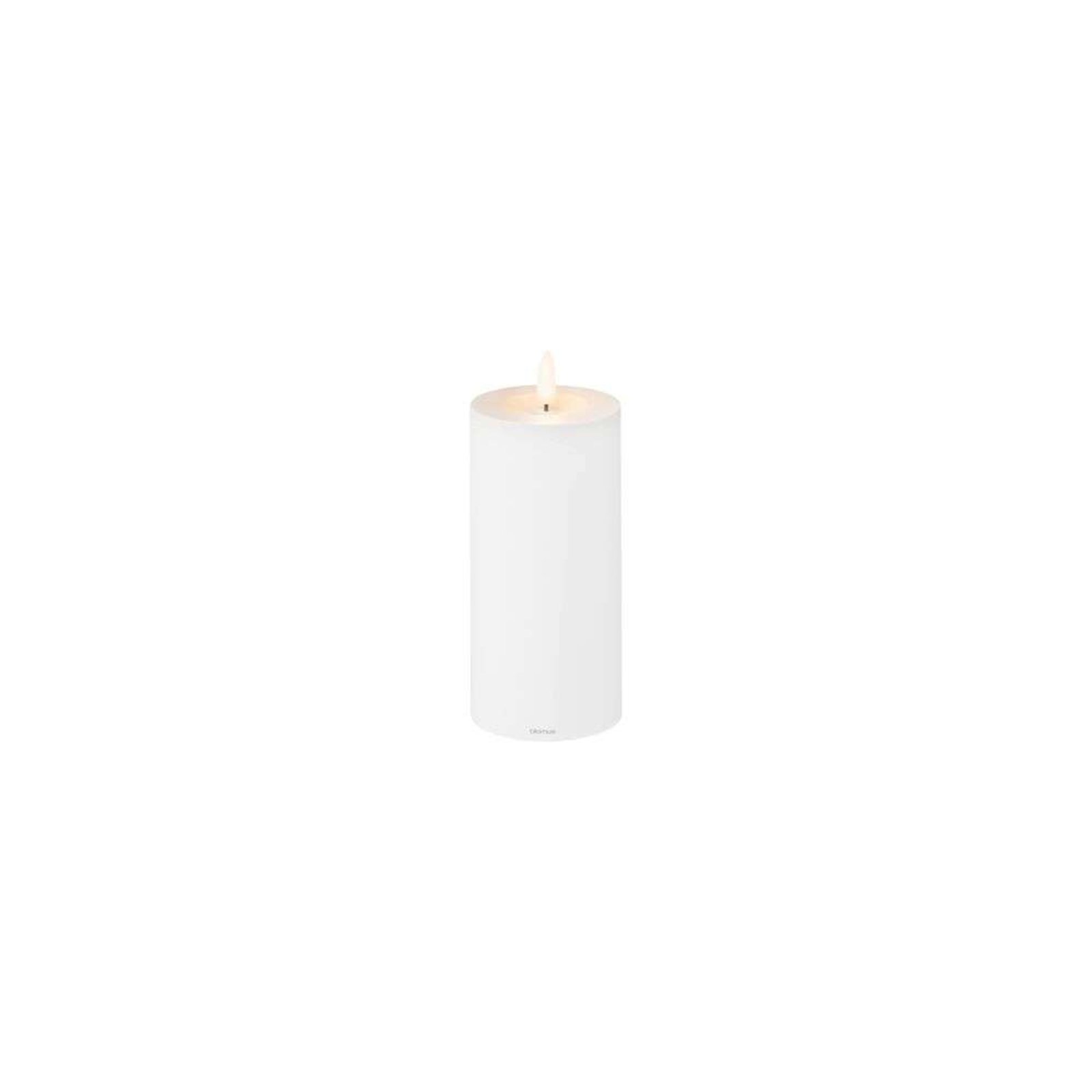 Noca LED Pillar Candle L White - Blomus