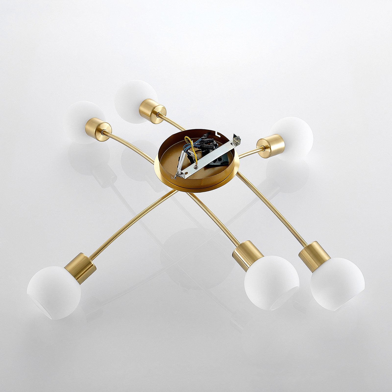 Agmar 6 Stropna lampa Mesing - Lindby