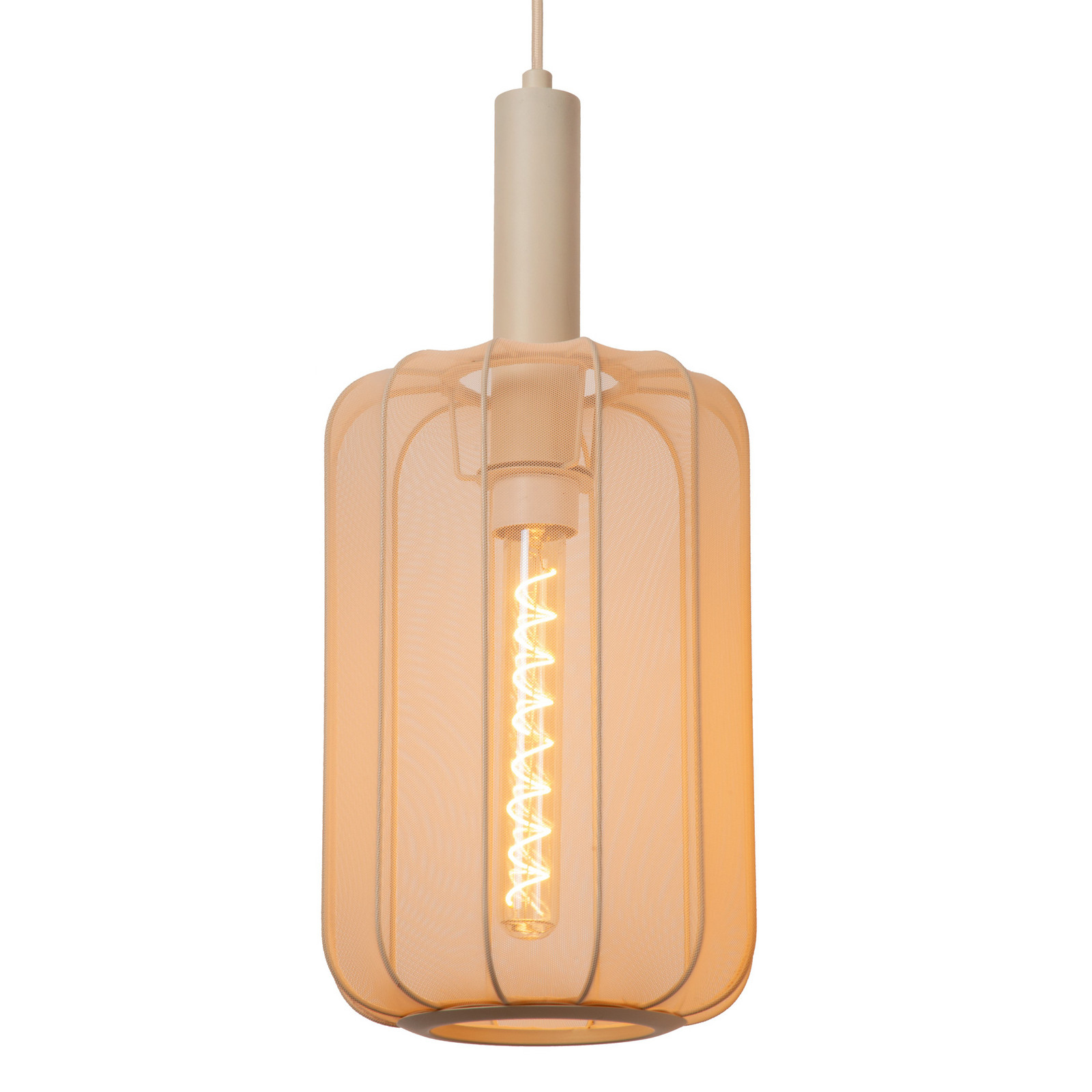 Lucide Lampă suspendată Corina crem 3 becuri E27 - Camera de zi / sufragerie - cremă - Plastic