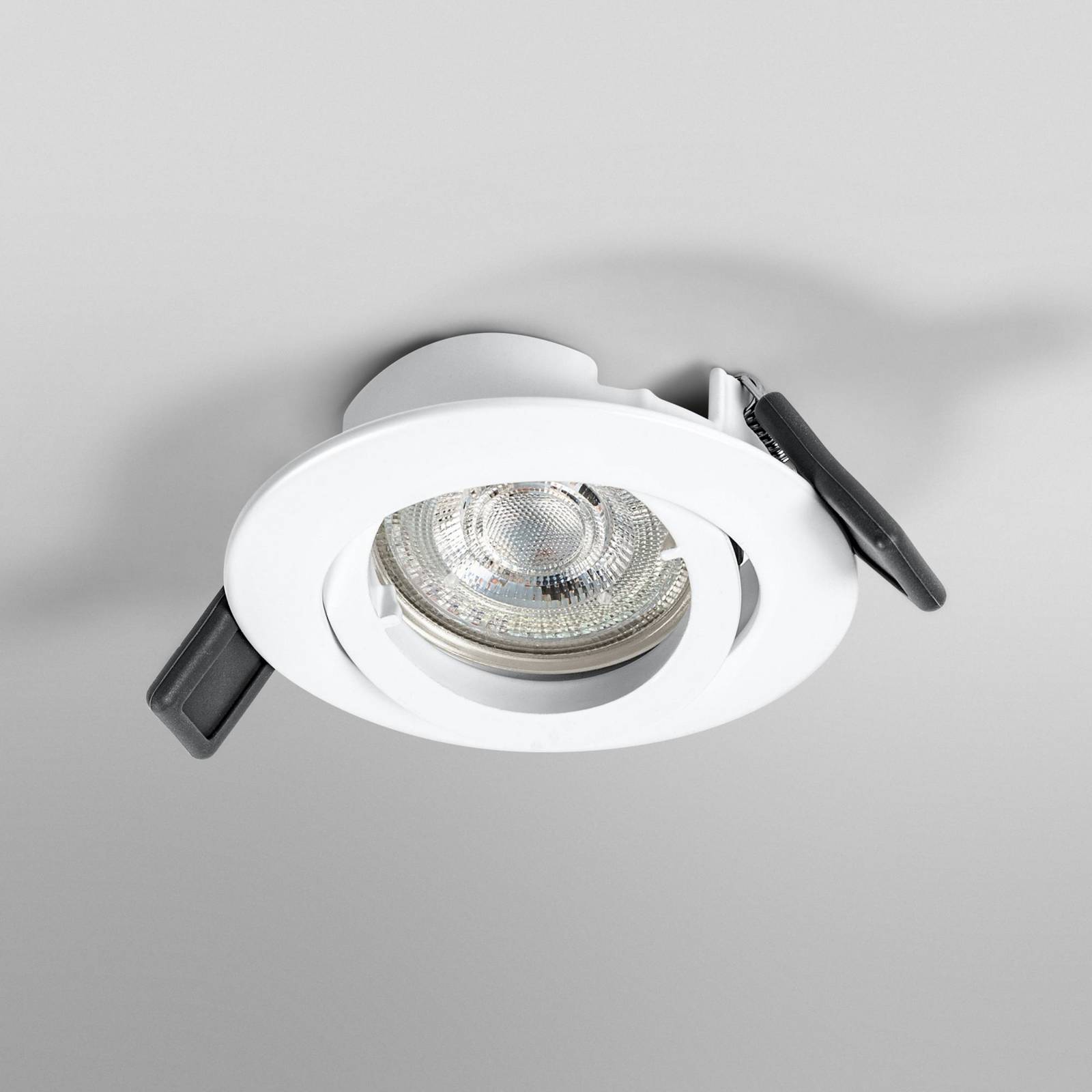Spot wpuszczany OSRAM, Ø 9 cm, biały, metal, GU10-LED, 2700 K