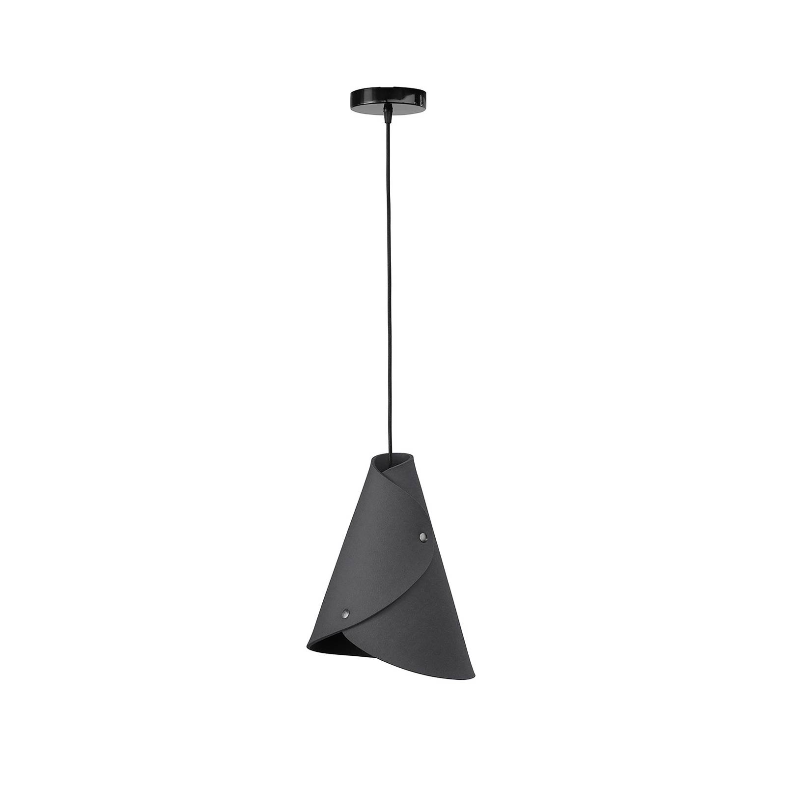 ALMUT 0314 suspension arquée 1 lampe gris pierre