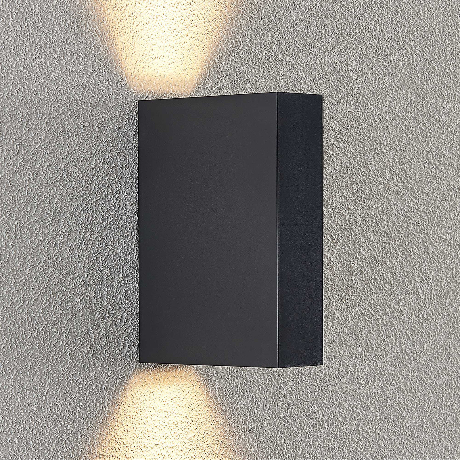 Lindby Ugar LED-Außenwandleuchte, 4,8 cm up/down