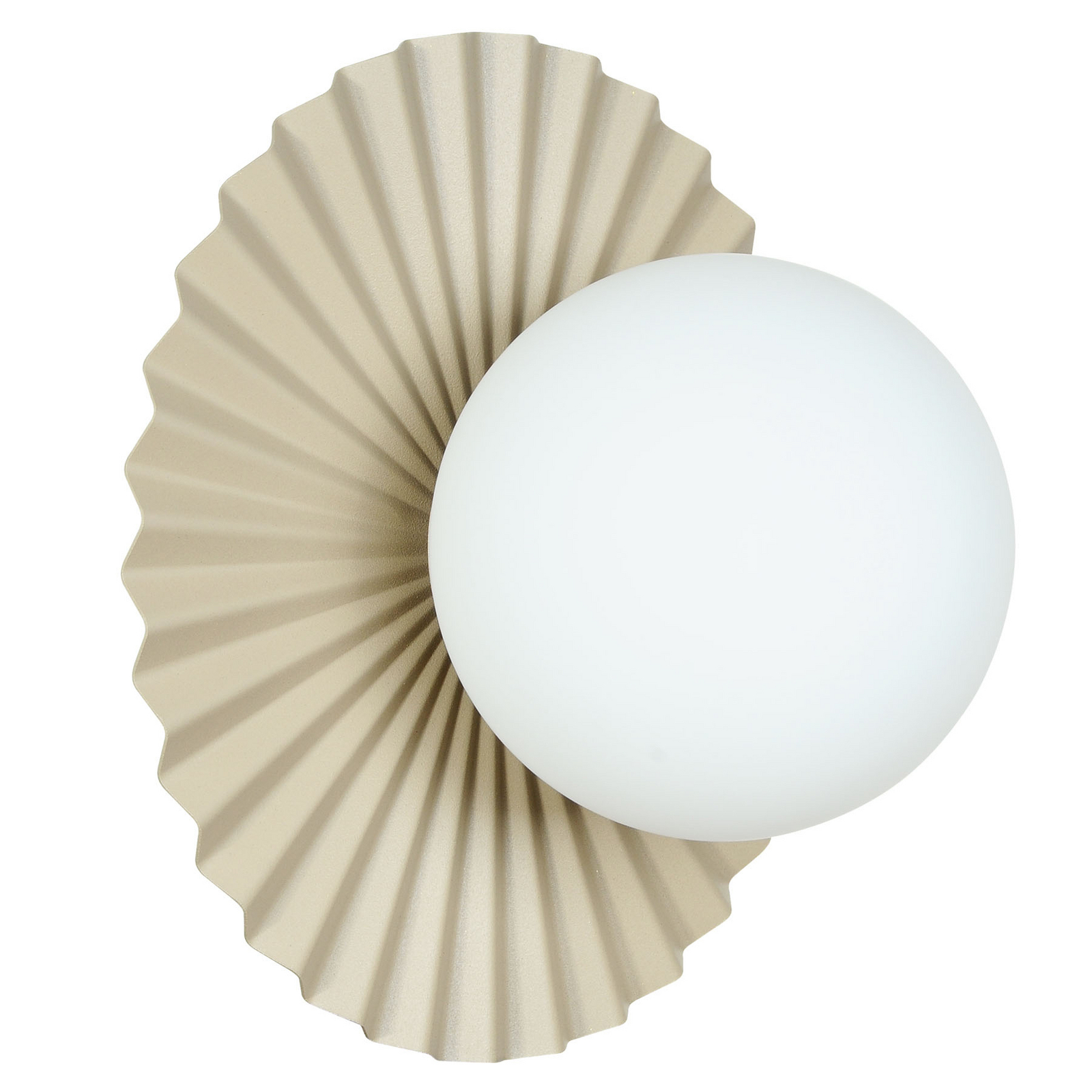 Wandleuchte Fiore, grau-beige, Höhe 30 cm, Glas Wandleuchte Fiore, grau-beige, Höhe 30 cm, Glas