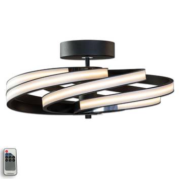 Zoya – moderne LED-taklampe, svart