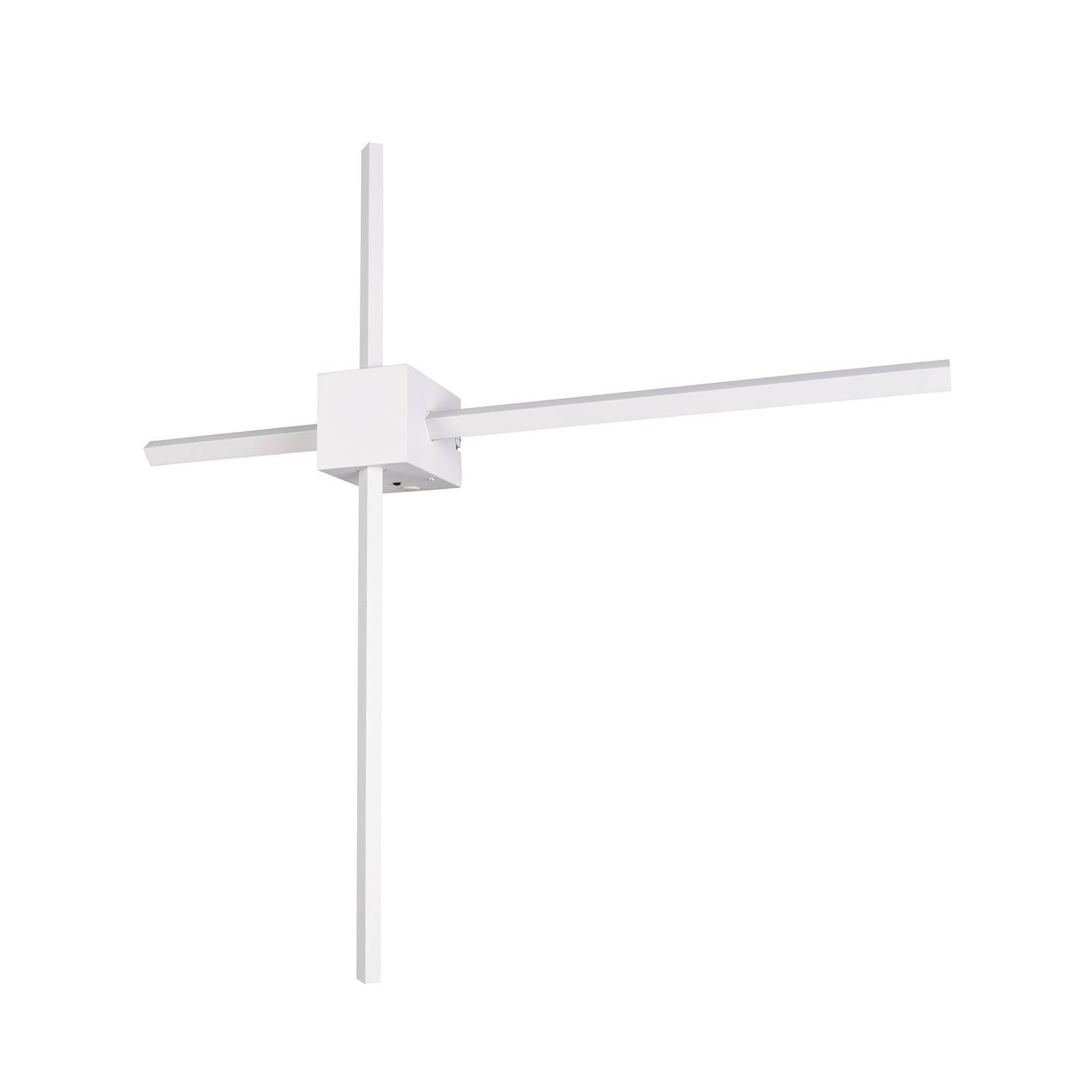 LED-Wandleuchte Cassino, weiß matt, Breite 67 cm, Metall