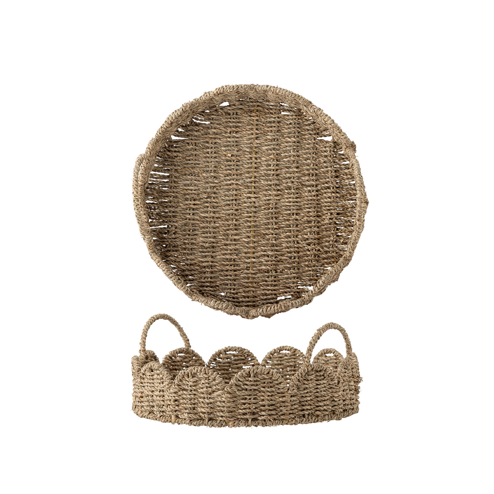 Podnos Brea, prírodná farba, Ø 35 cm, morská tráva – Bloomingville