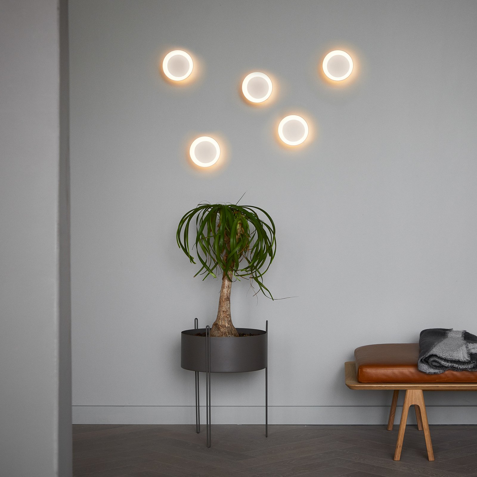 Cookie Wall-/Ceiling Lamp White - Loom Design