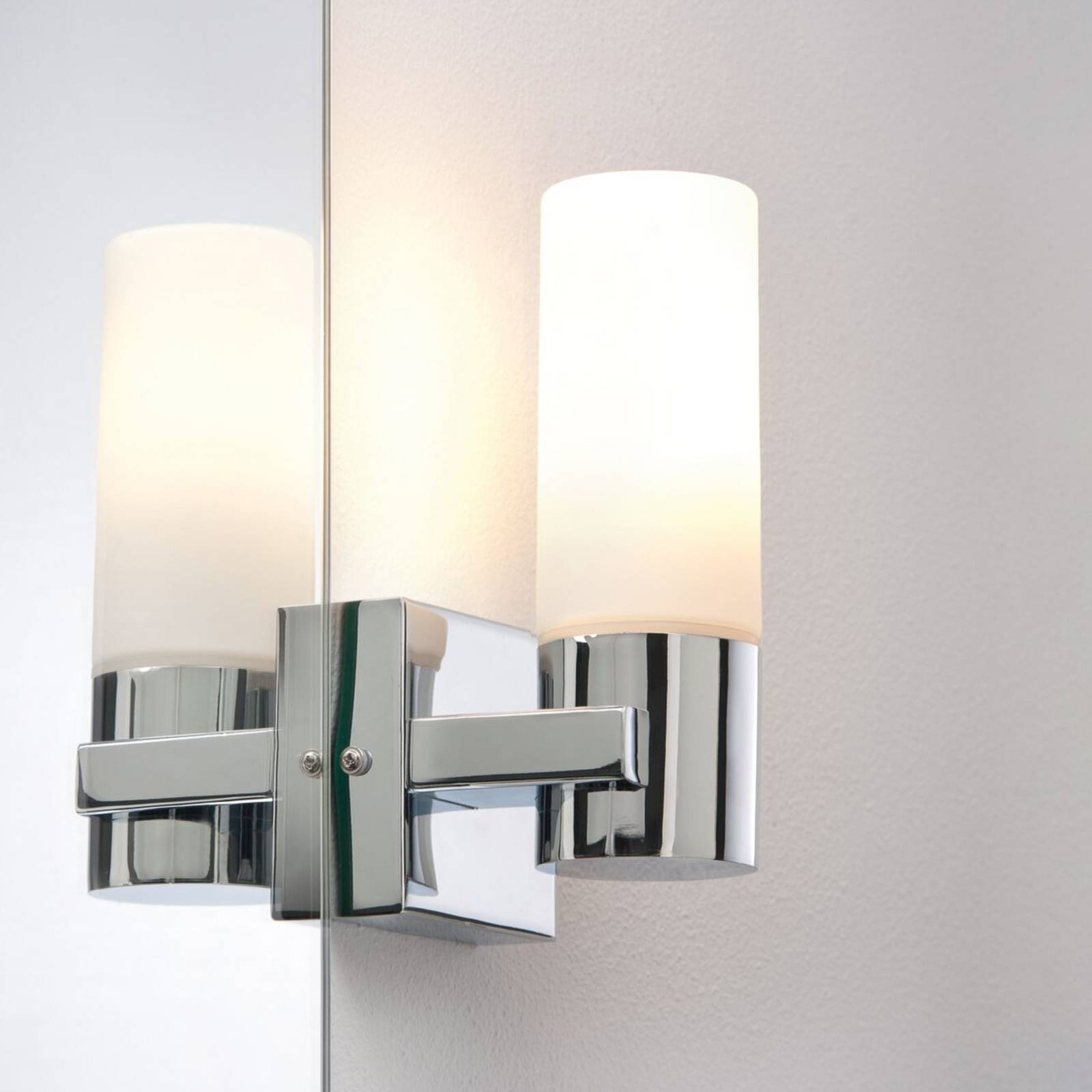 Oświetlenie lustra LED Paulmann Gemini, chromowane, zestaw 2 szt., ściemniane,