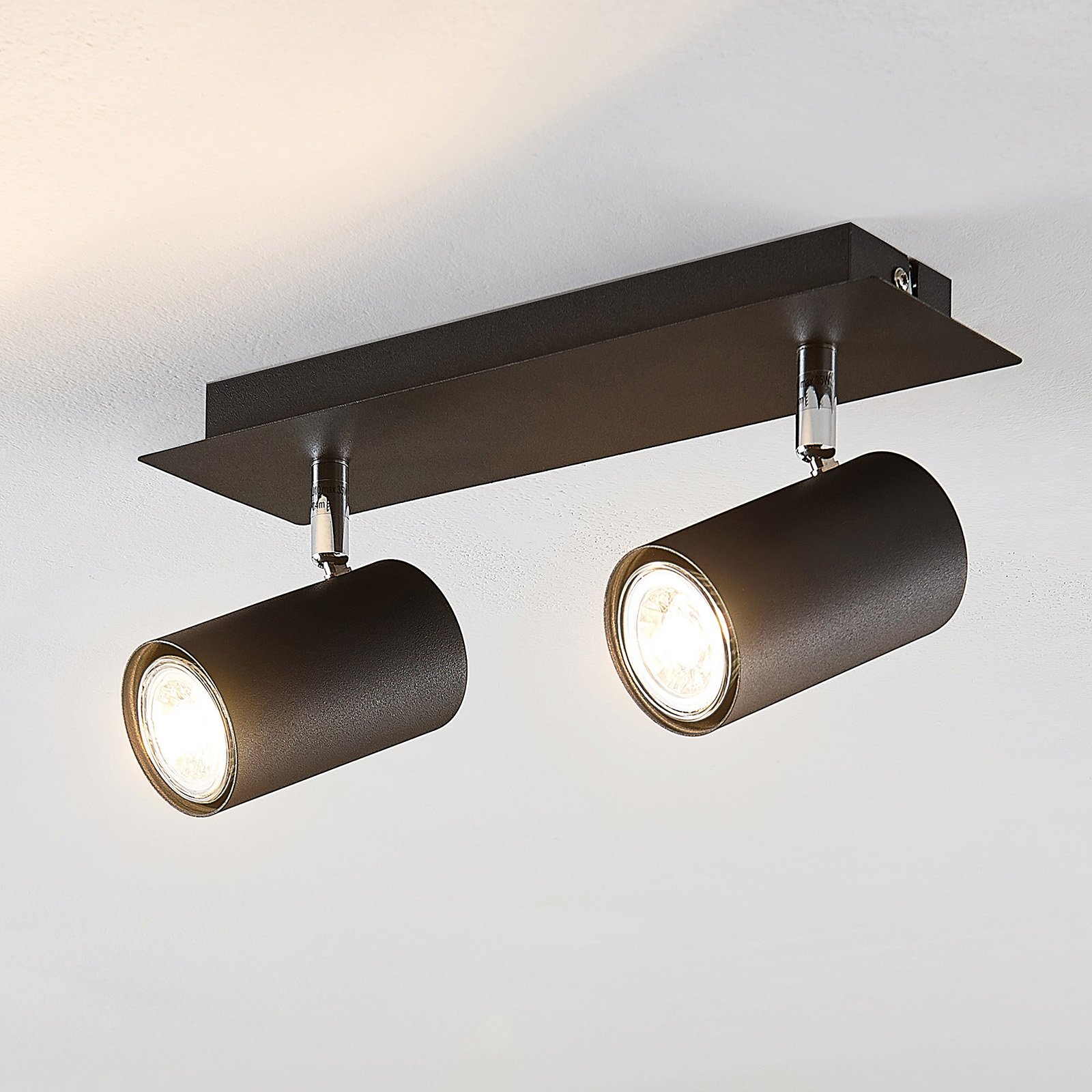 Joffrey 2 Plafondlamp Black - Lindby