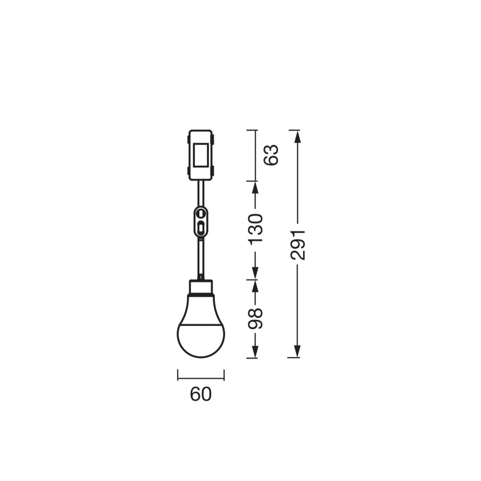 OSRAM Douille de construction LED A75 10W 840 1055 lm boîte de raccordement pack de 3