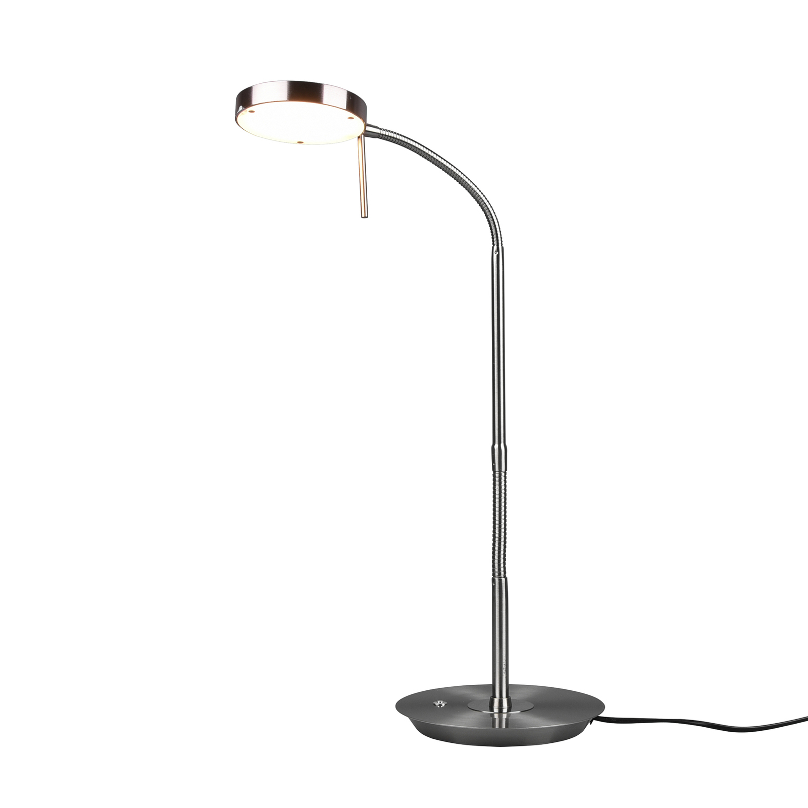 Lindby Sharani -LED-pöytälamppu, CCT, nikkeli