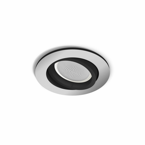 Philips Hue Milliskin LED-Einbauspot rund, alu