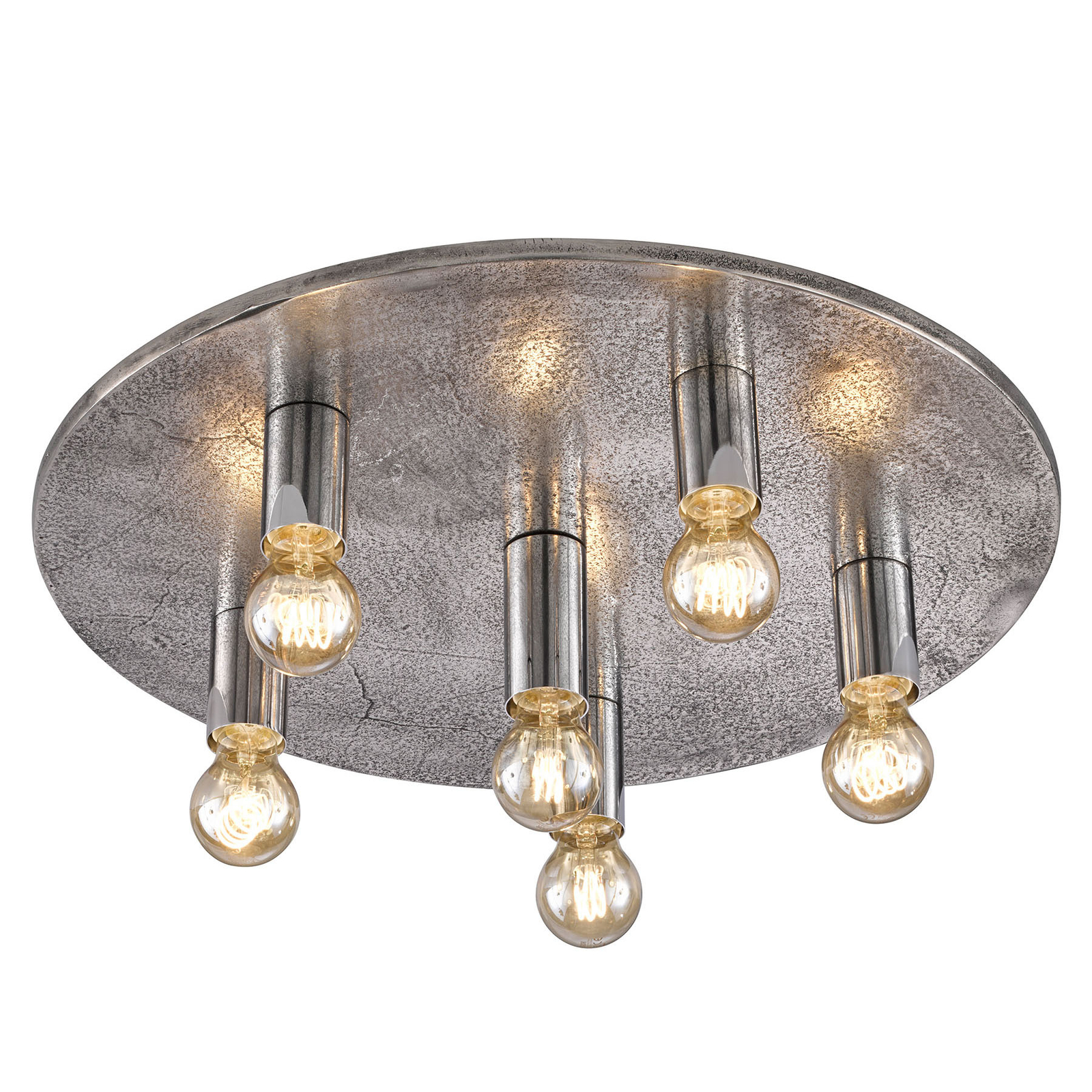Fischer & Honsel Laval ceiling light, retro and modern, for Living / Dining Room, metal, E27, 40 W, energy efficiency: A++, H: 13 cm