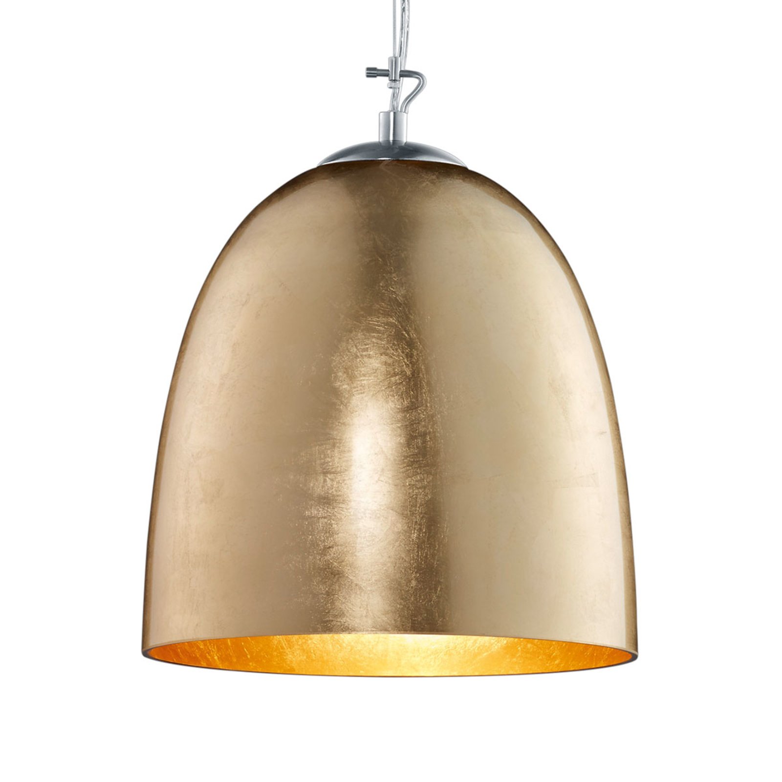 Trio Leuchten Ontario - gylden hængelampe i glas - pendel lampe - haengelampe - moderne lampe stue/spisestue - guld - Glas, Metal