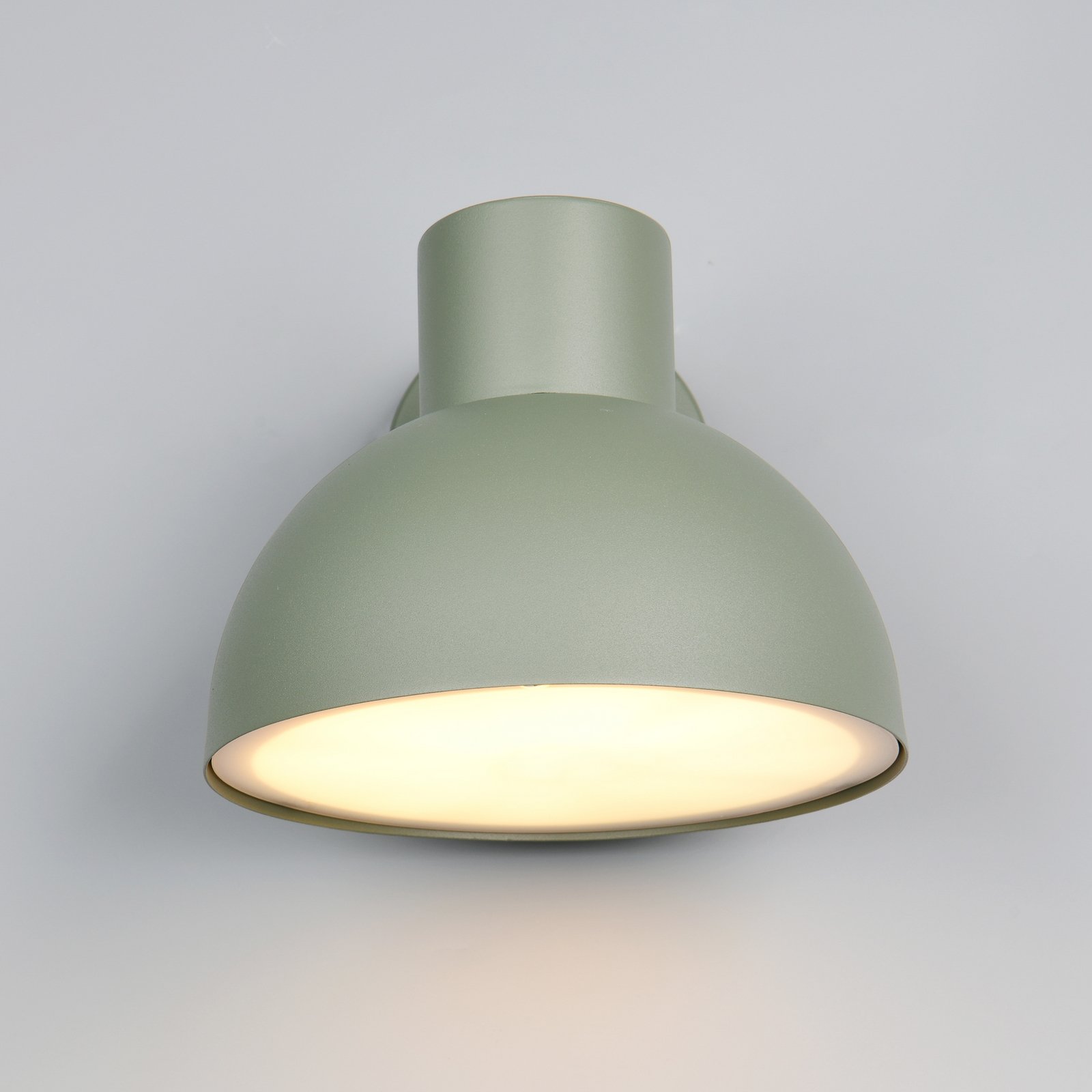 Elbe outdoor wall light, green, die-cast aluminium, E27