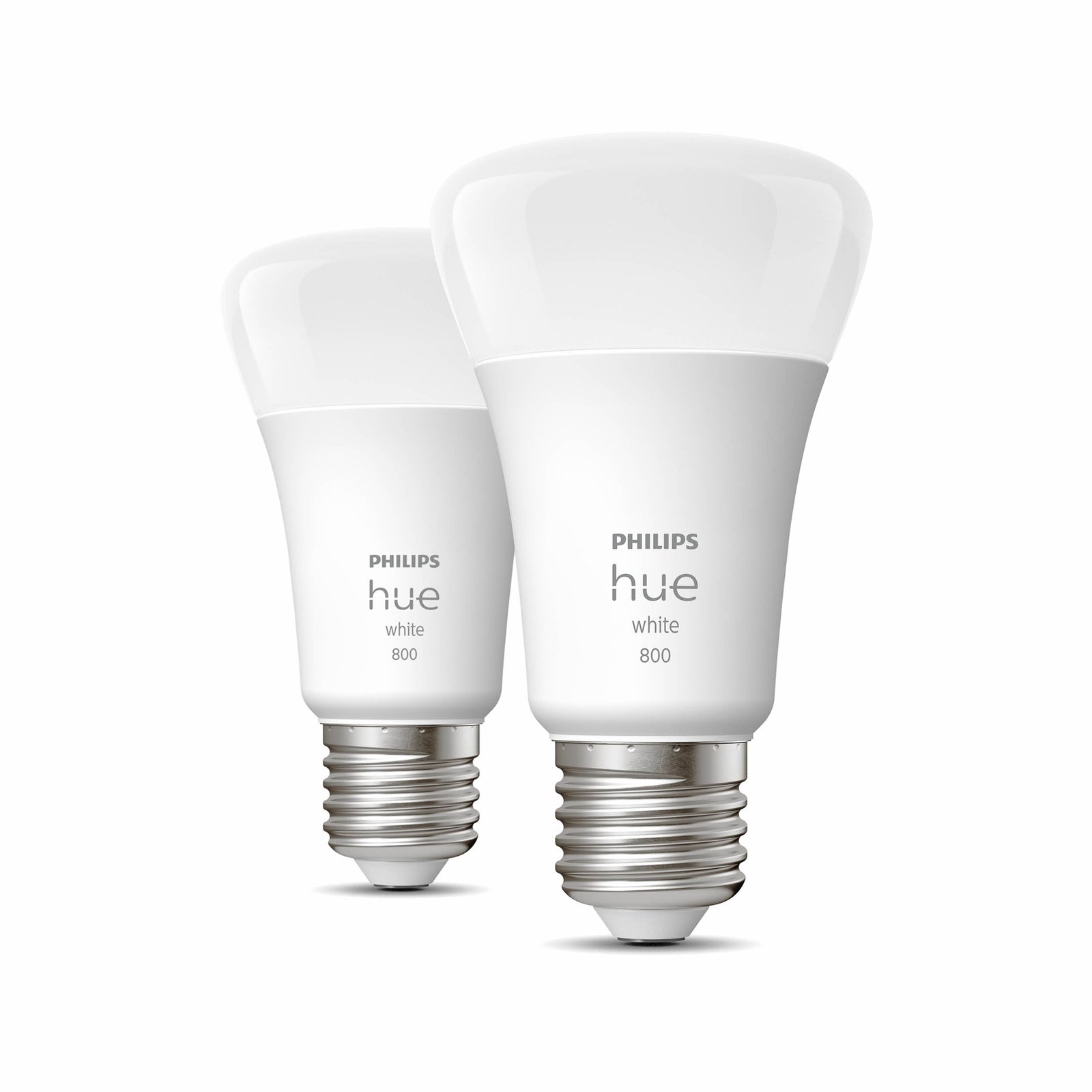 Philips Hue White 9W E27 LED lamp, 2 per set