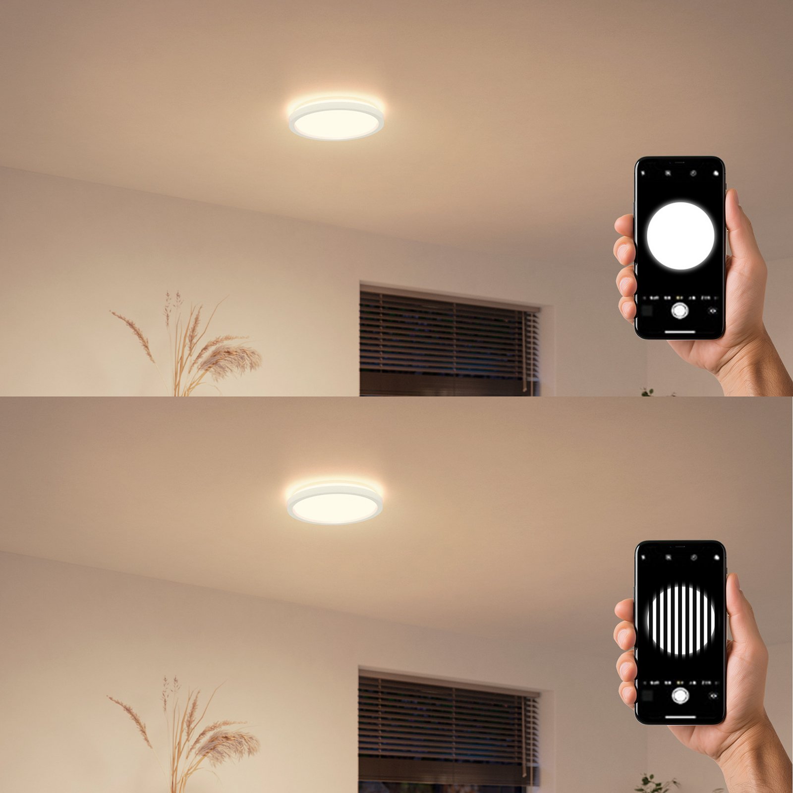 Philips Lampa sufitowa LED Aio RD biała, zestaw 2 szt. Ø 30 cm Pilot