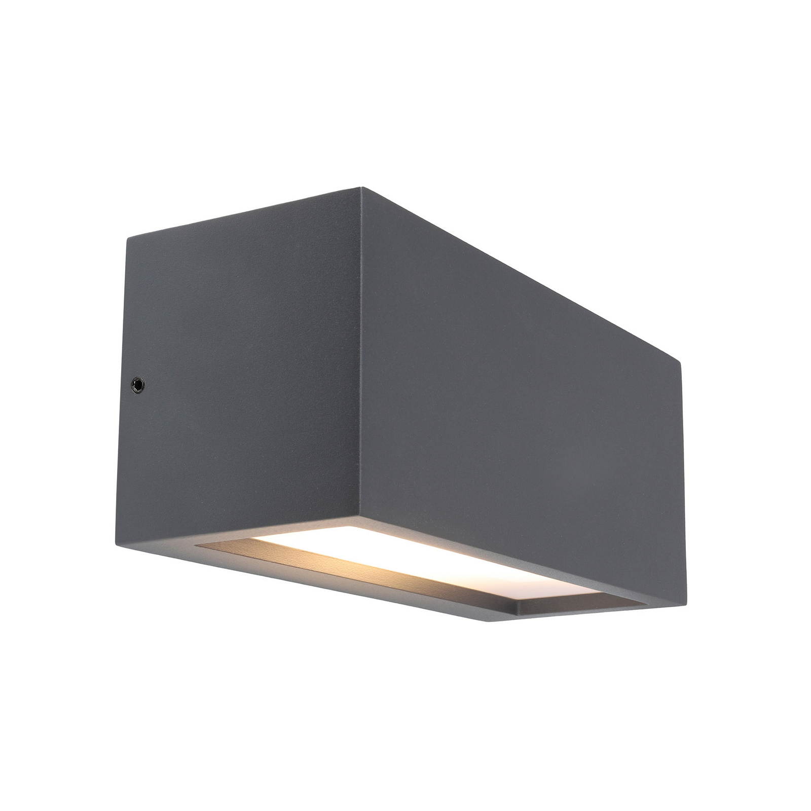 Außenwandlampe Rilongo geschlossen, up/down, Alu, dunkelgrau