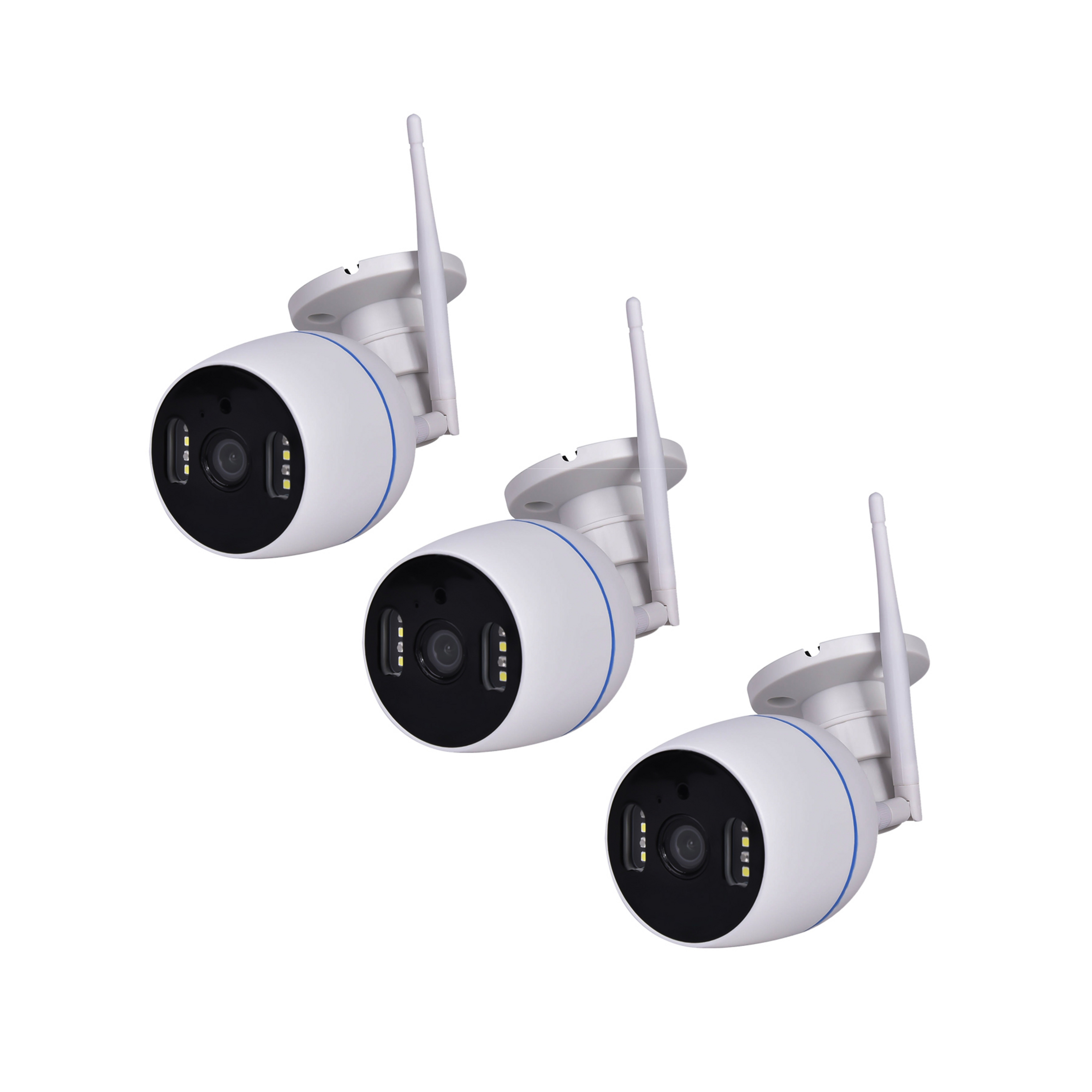 Prios Smart WLAN-Außenkamera Evaria, Tuya, Nachtsicht, 3er