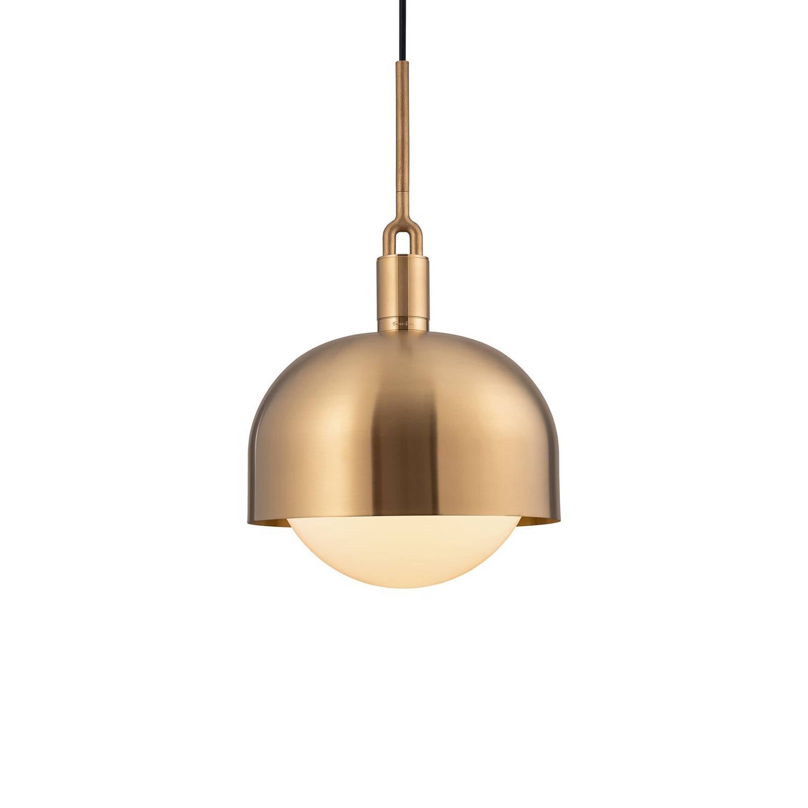 Buster + Punch Forked brass/opal glass Ø 34 cm, for Living / Dining Room, brass, glass, E27, 7.5 W, H: 20.5 cm