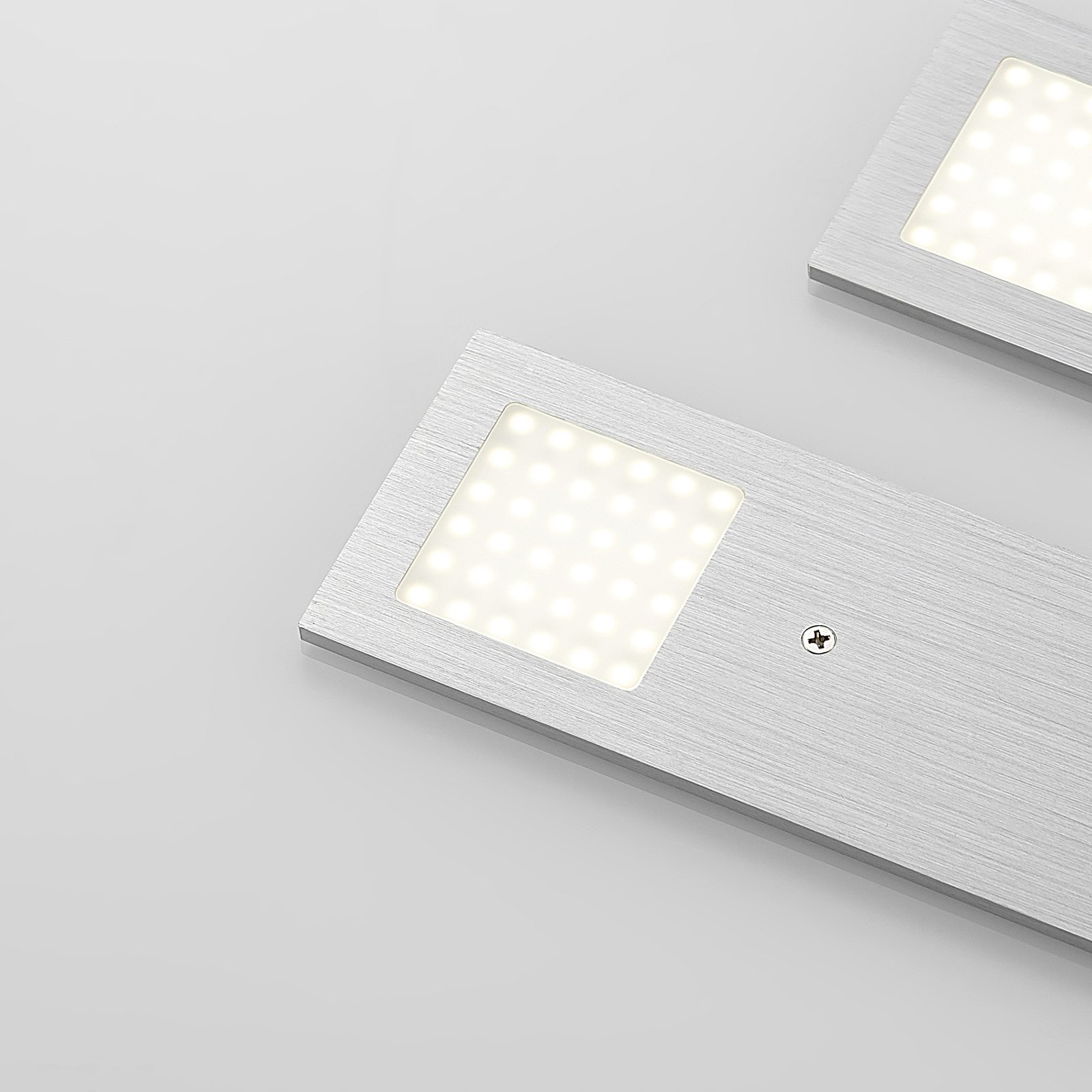 Arcchio Nortra LED-Unterbaulampen 3er-Set alu