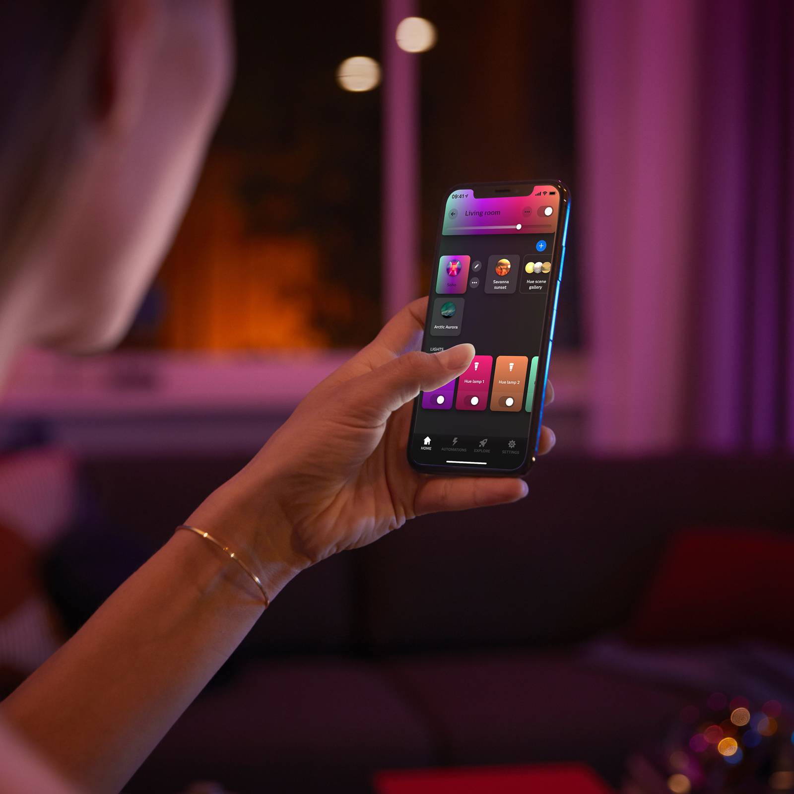 Przedłużacz spot LED Philips Hue Perifo, czarny