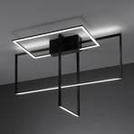 Area LED ceiling lamp in black