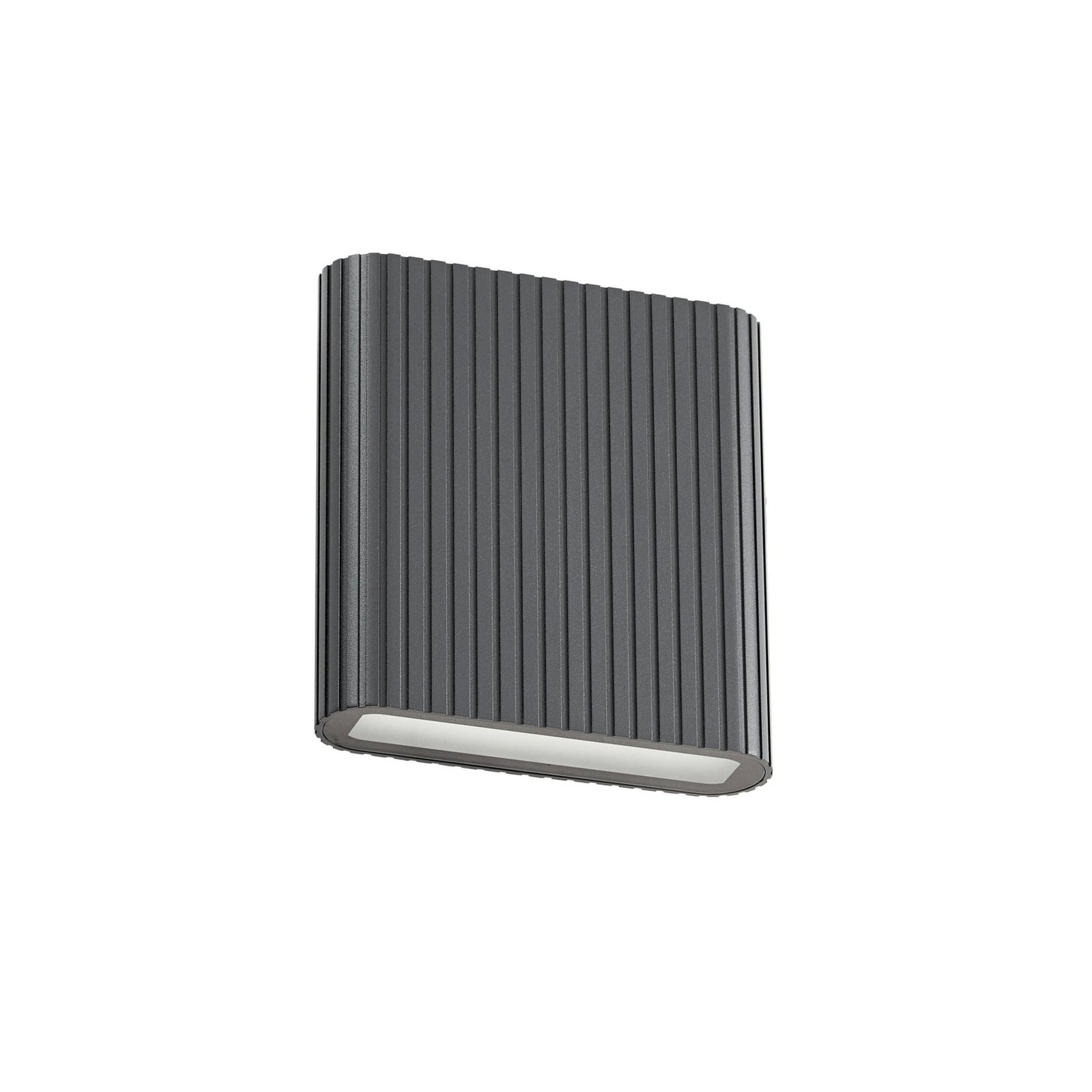 Raija LED buiten wandlamp, antraciet, 19 cm, CCT - Lucande