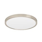 Lysekrone Edale, 6 stoffskjermer cappuccino, rund