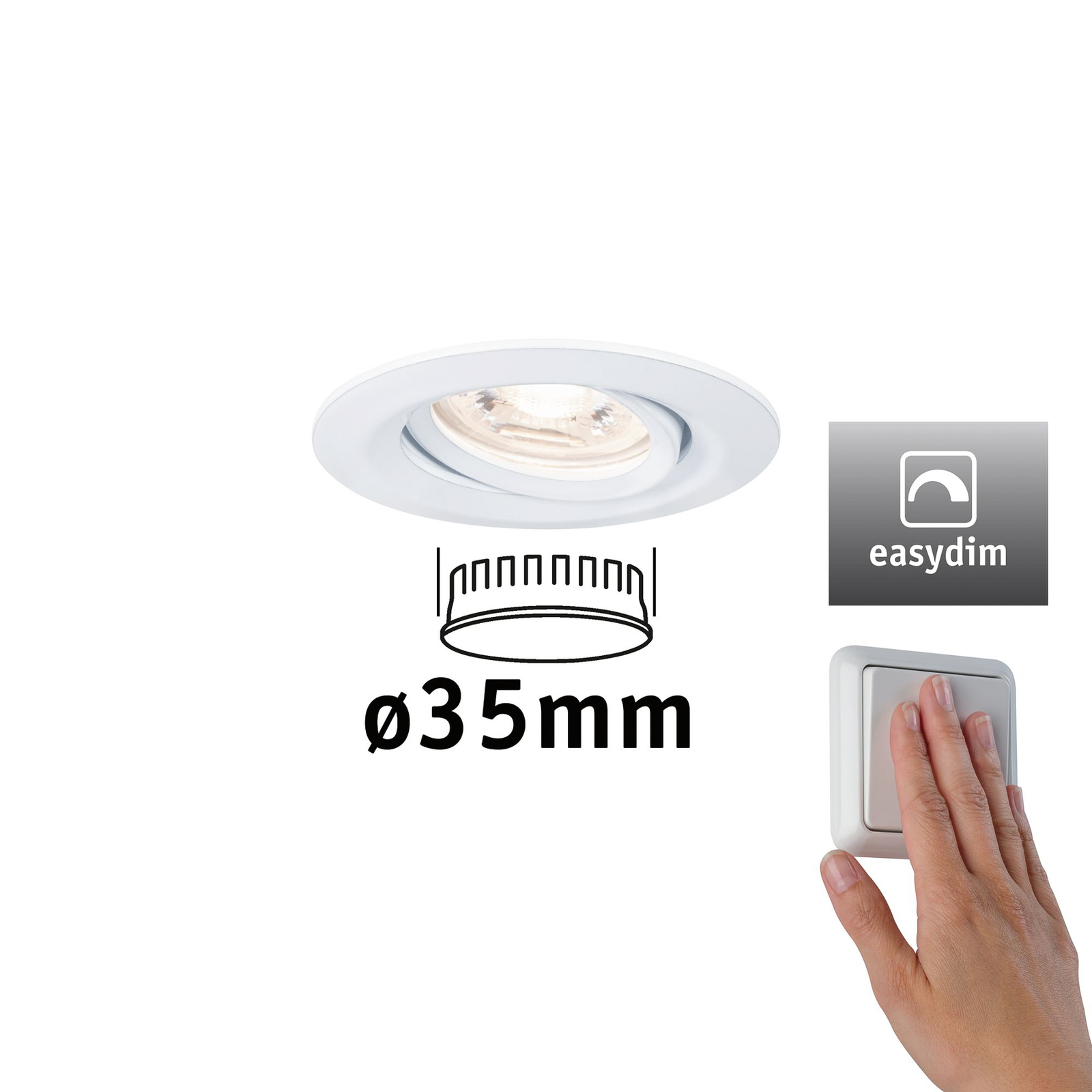 Paulmann Nova mini Plus Einbauspot easydim