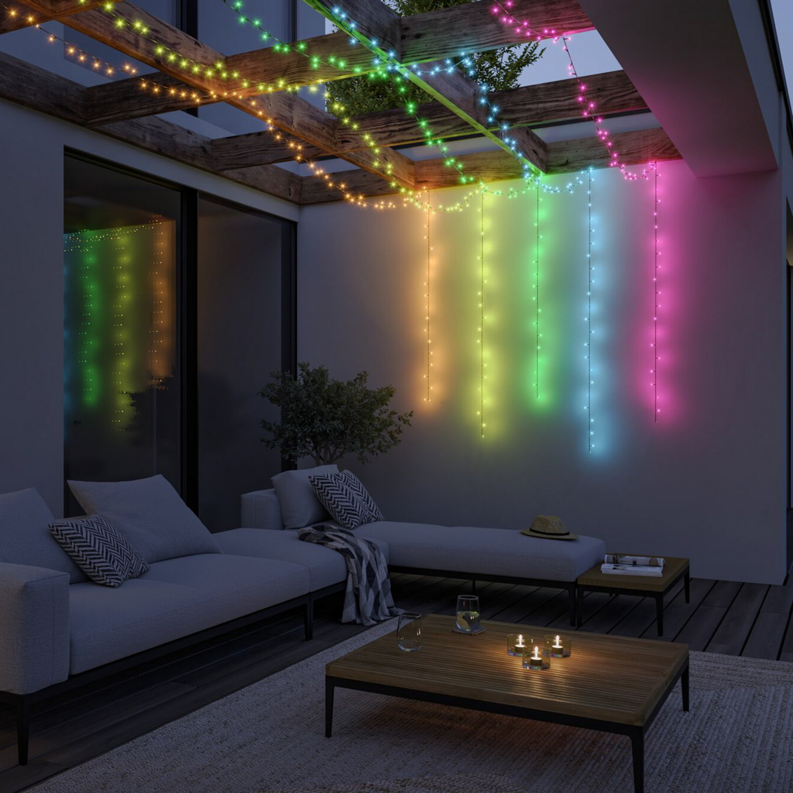 Paulmann Plug&Shine Smart Guirlanda Luminosa Yuna 10 m RGB preta