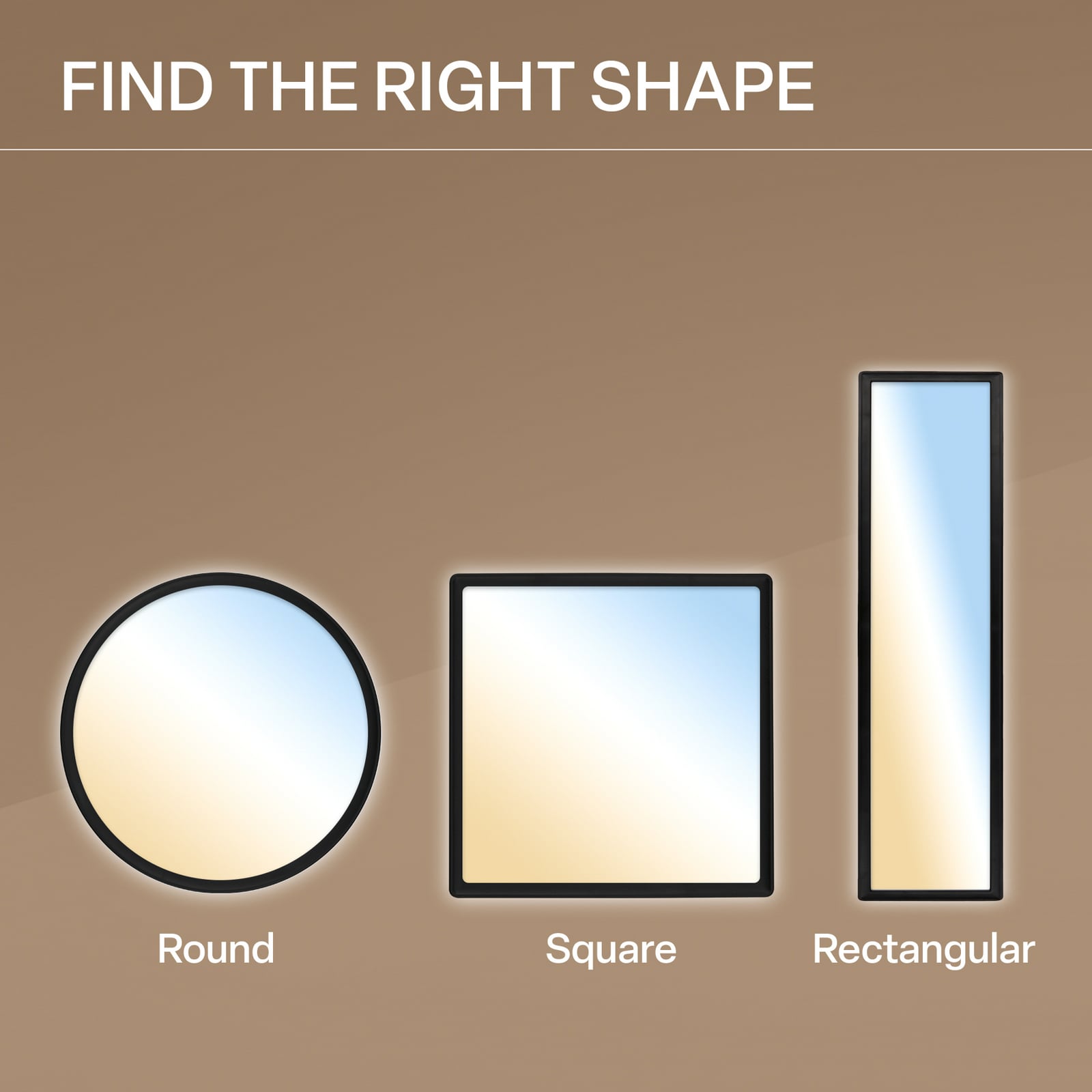 Pannello LED Shallow Remote CCT, 58 x 20 cm, nero, retroilluminazione