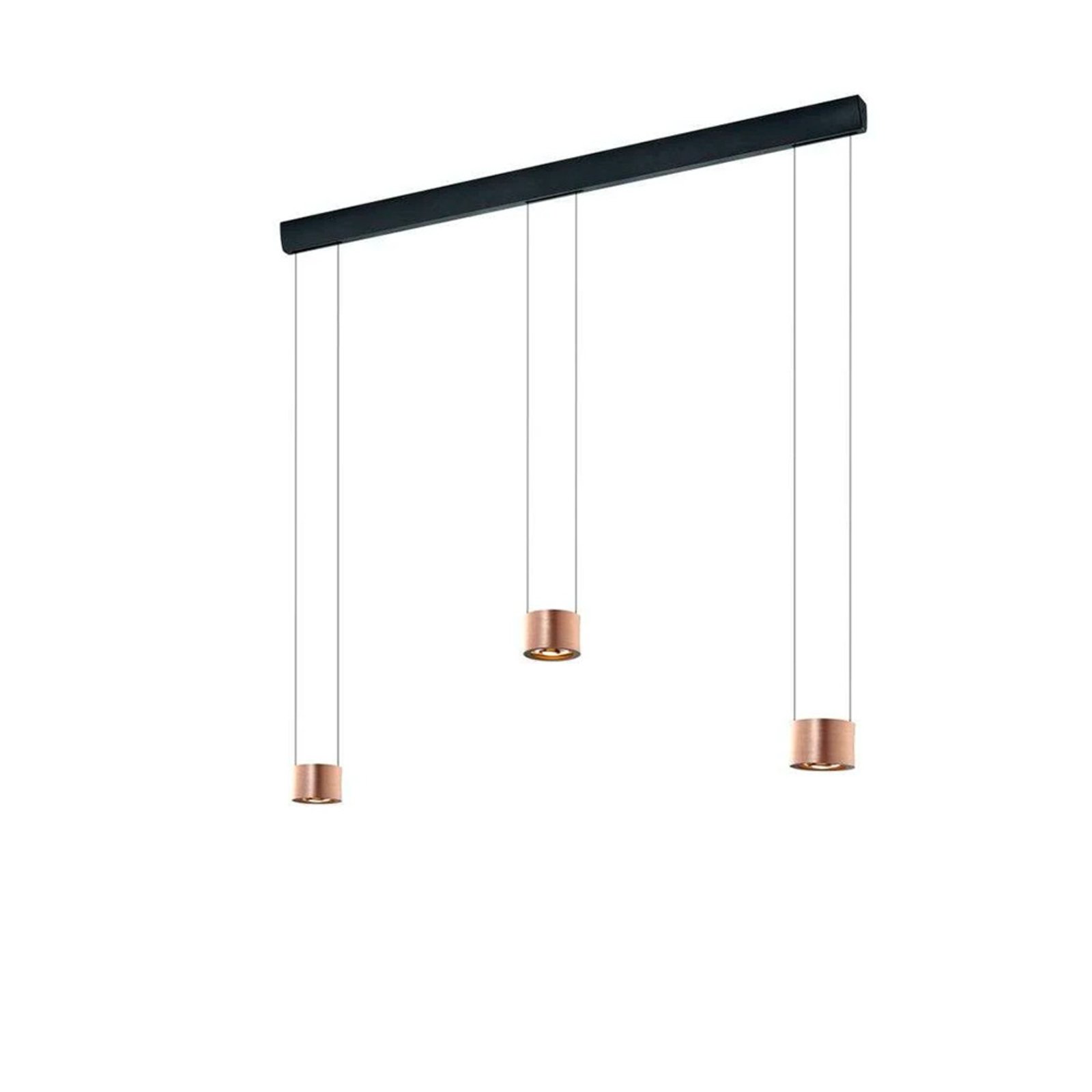 Impulse Trio Taklampa Matt Rose Gold - Bankamp