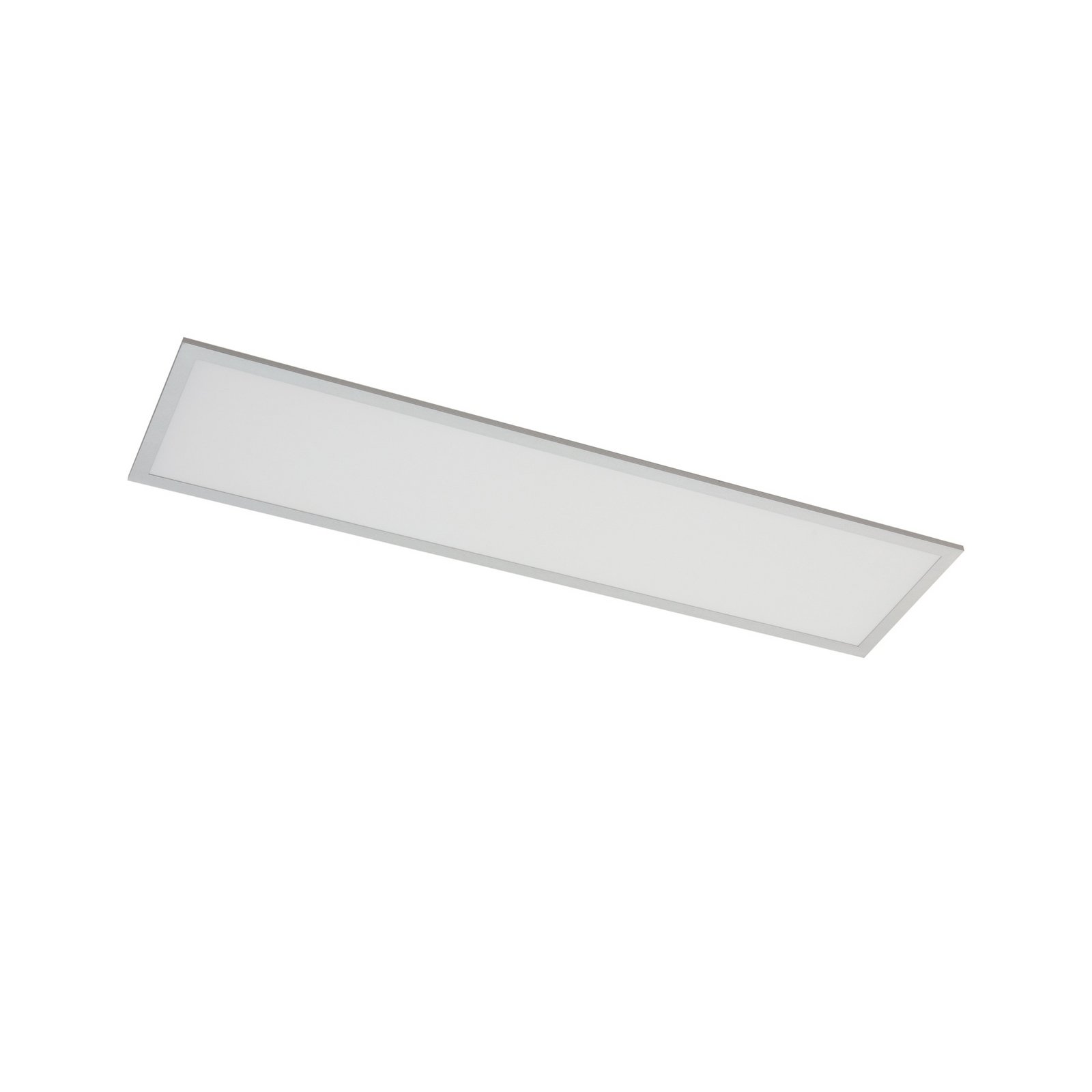 Arcchio Panel LED Lyndra, 120 cm, plata, aluminio, atenuable, CCT