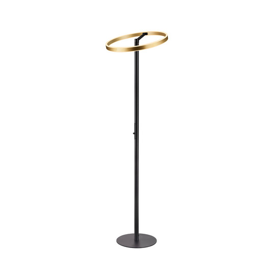Lámpara de pie One Straight 2700/3000 K, negro/latón - SLV