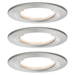 Paulmann Nova LED-Einbauleuchte 3er starr