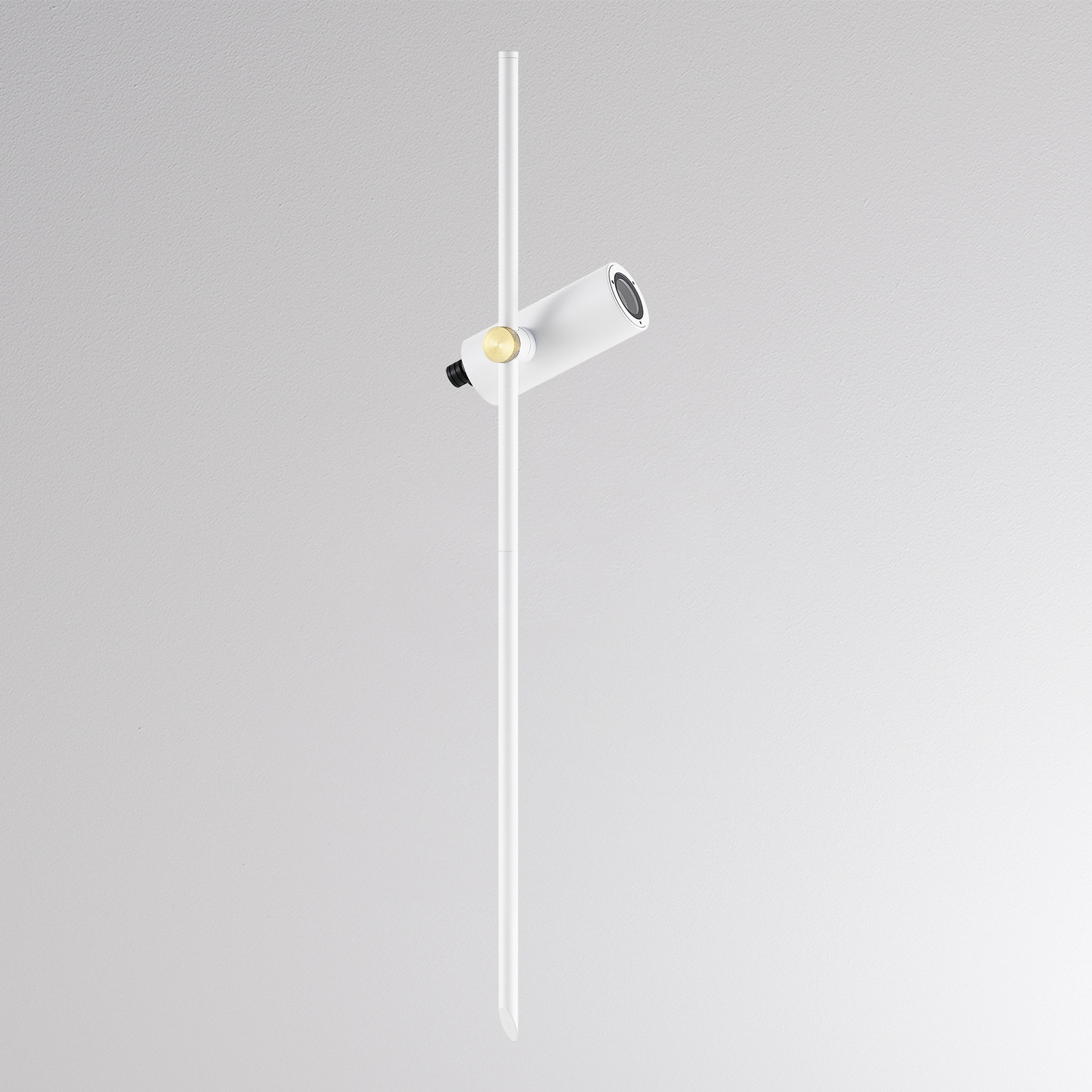 Piquet de sol CHOPA II, blanc, hauteur 60 cm, métal
