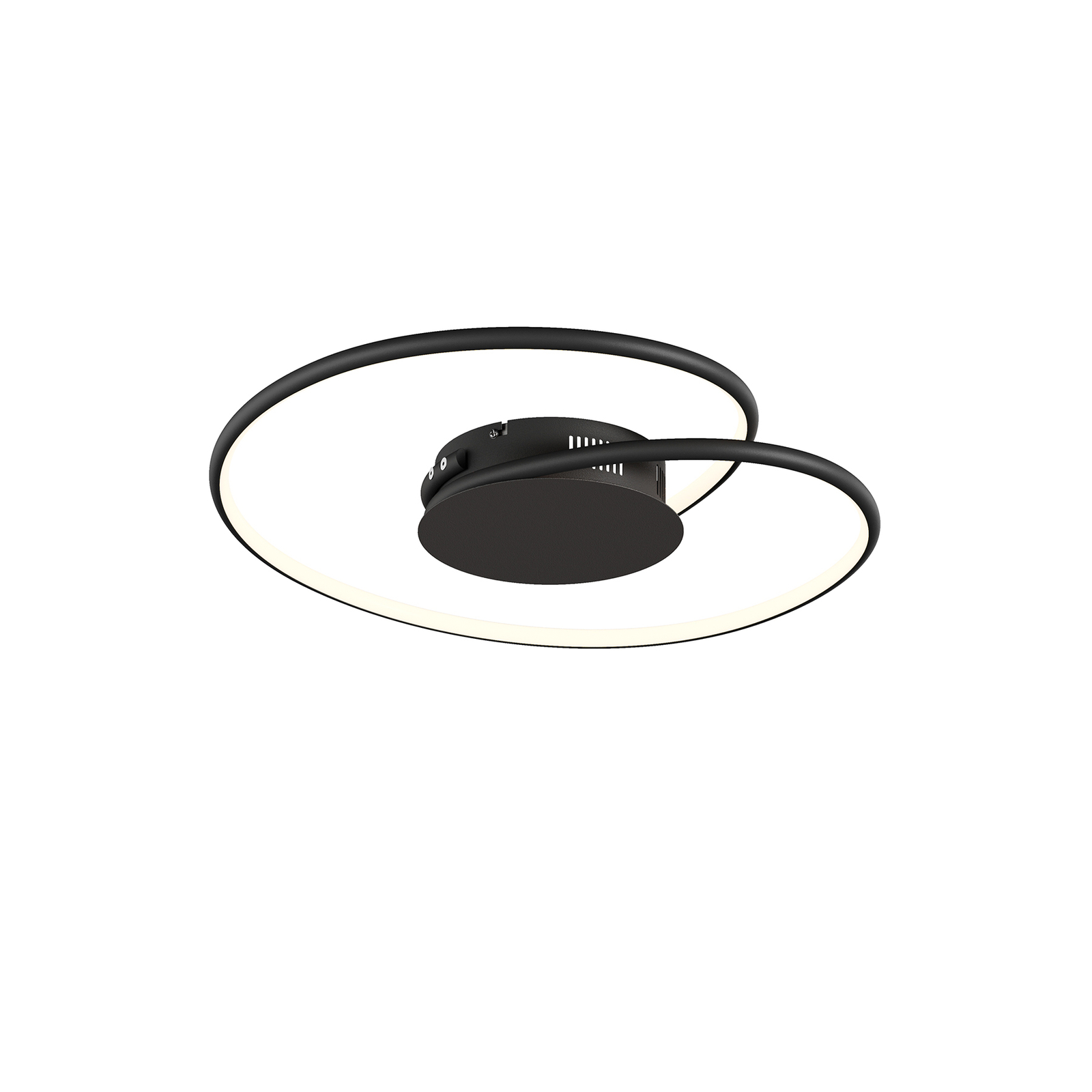 Lindby Joline LED plafondlamp, zwart, 45 cm