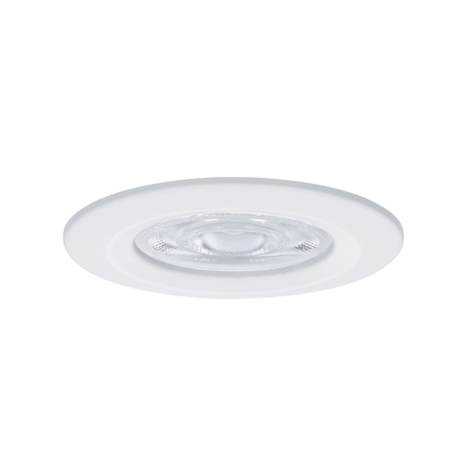 Paulmann indbygningslampe NOVA, hvid, Ø 8 cm, fast, 2.700 K