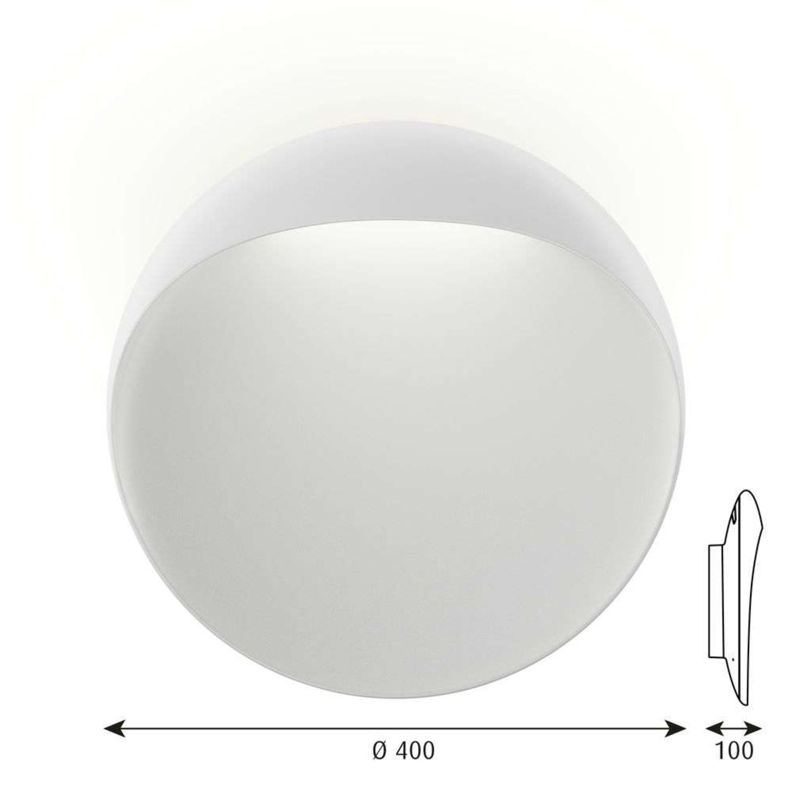 Flindt Aplique de Pared Ø400 3000K Blanco - Louis Poulsen