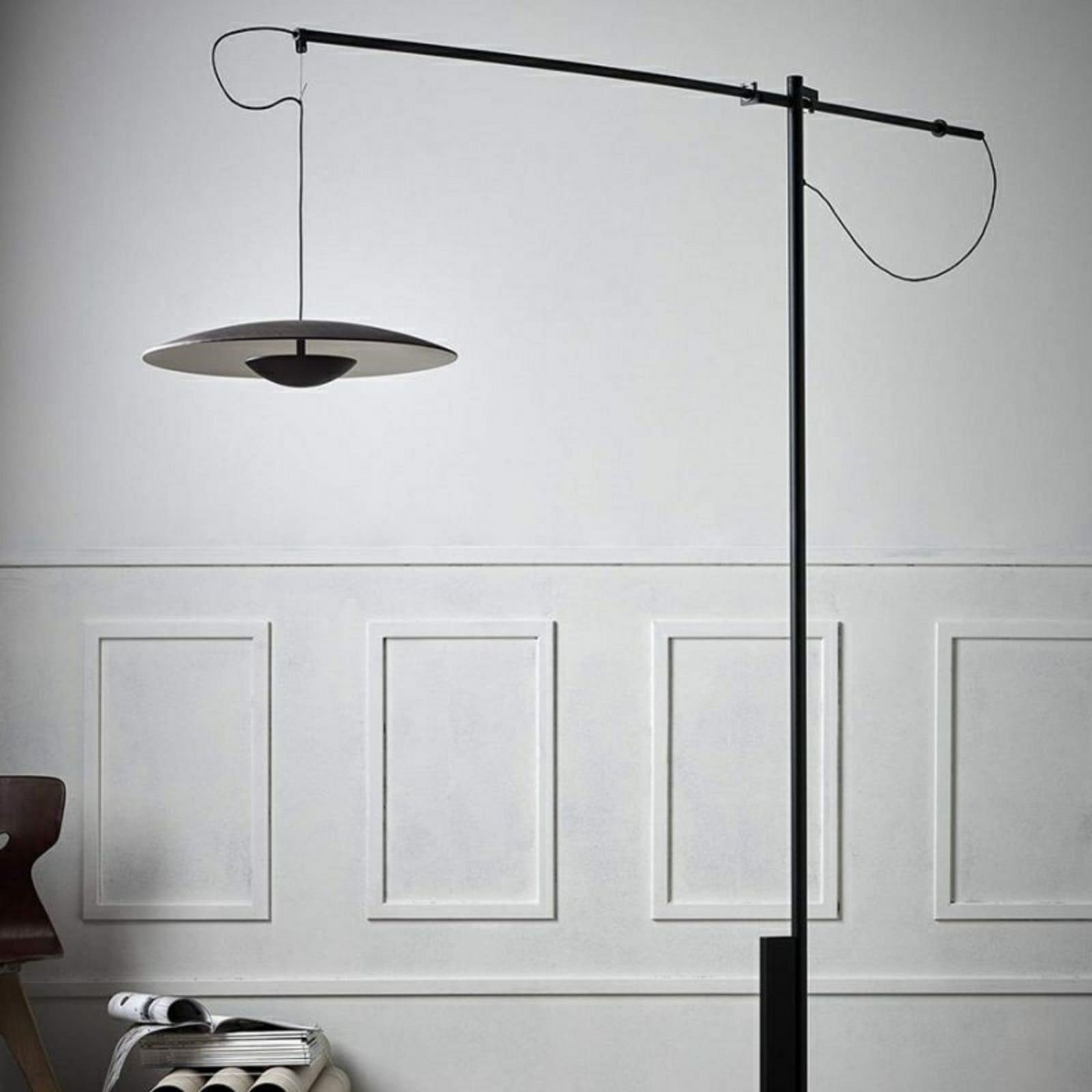 Ginger XXL 60 Gulvlampe Wenge MARSET - Stue - Aluminium