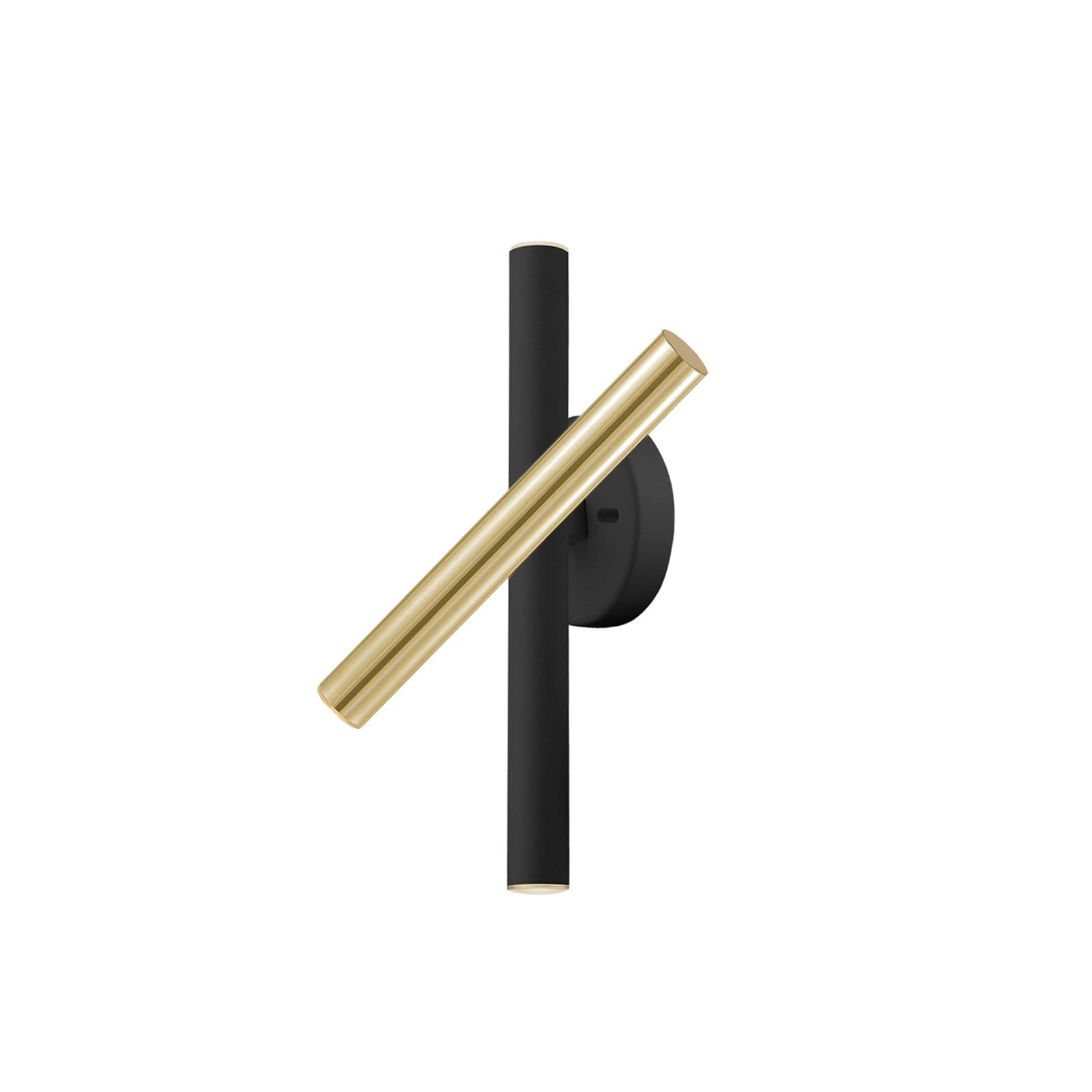 Schuller Lighting - Schuller Varas - Integrierte LED-Wandleuchte Hochglanzgold Mattschwarz