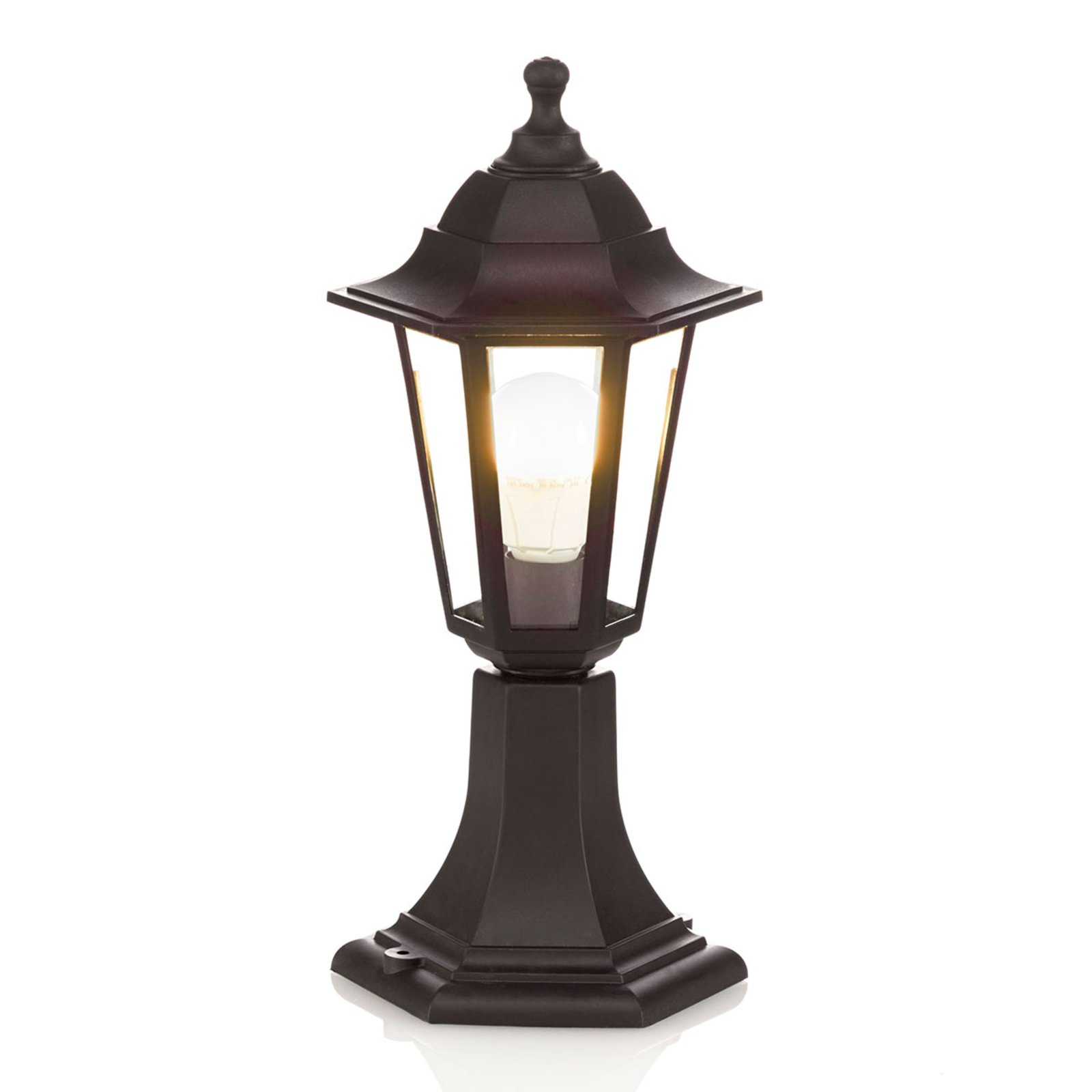 Nane Garden Lamp Black/Clear - Lindby