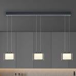 BANKAMP Grand Smoke suspension LED, à 3 lampes