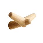 Patère Tail Wing moyenne, longueur 20 cm, chêne – Woud