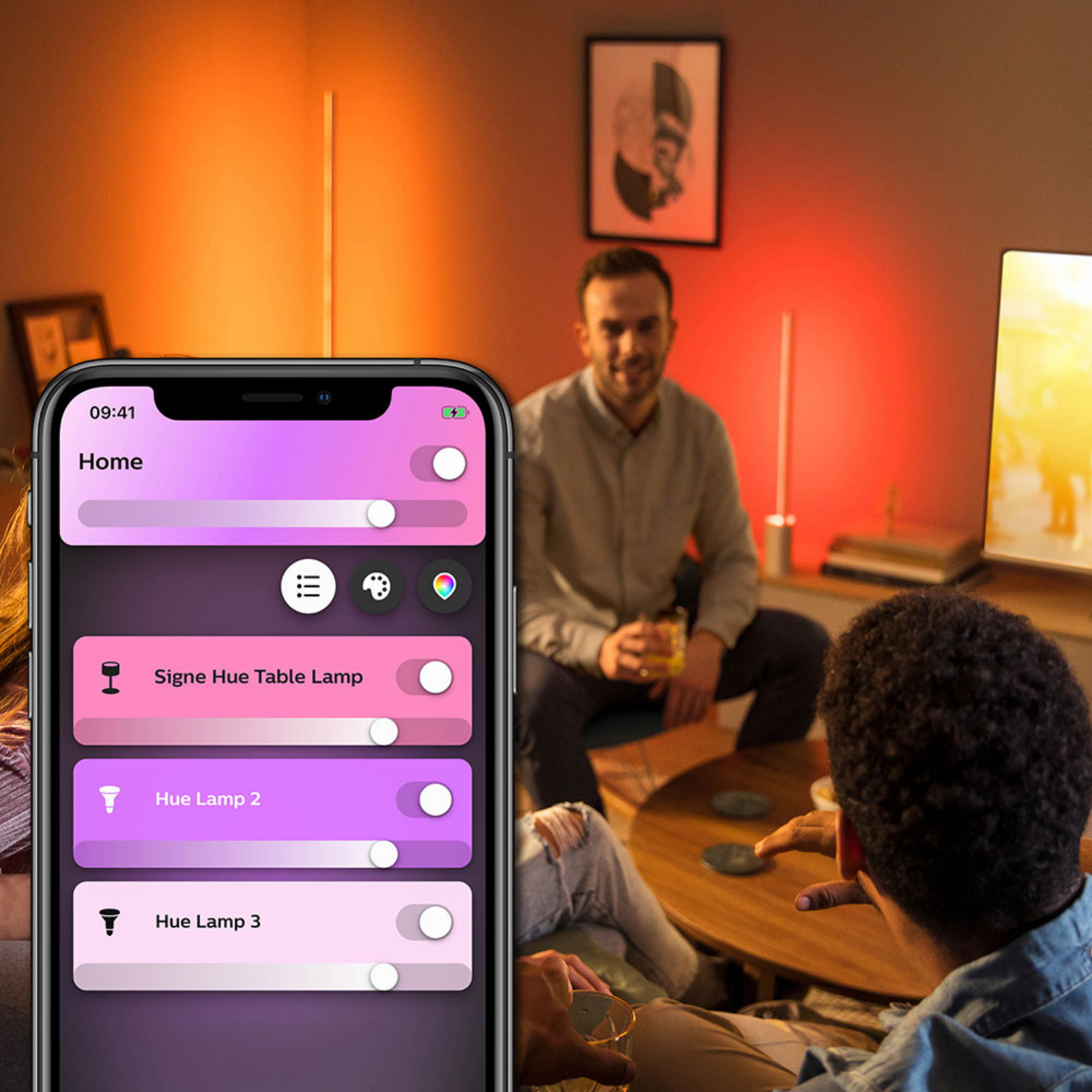 Gradiant Signe Hue Asztali Lámpa Fehér Bluetooth - Philips Hue