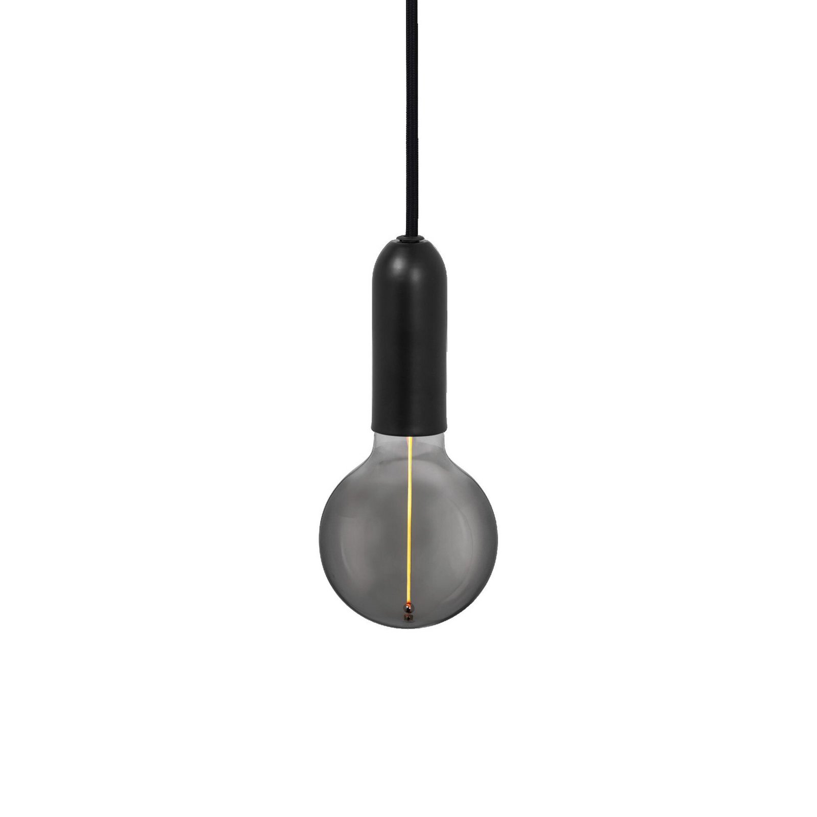 OSRAM Hängelampe VINTAGE 1906 ROUND, schwarz, Metall Ø 10 cm