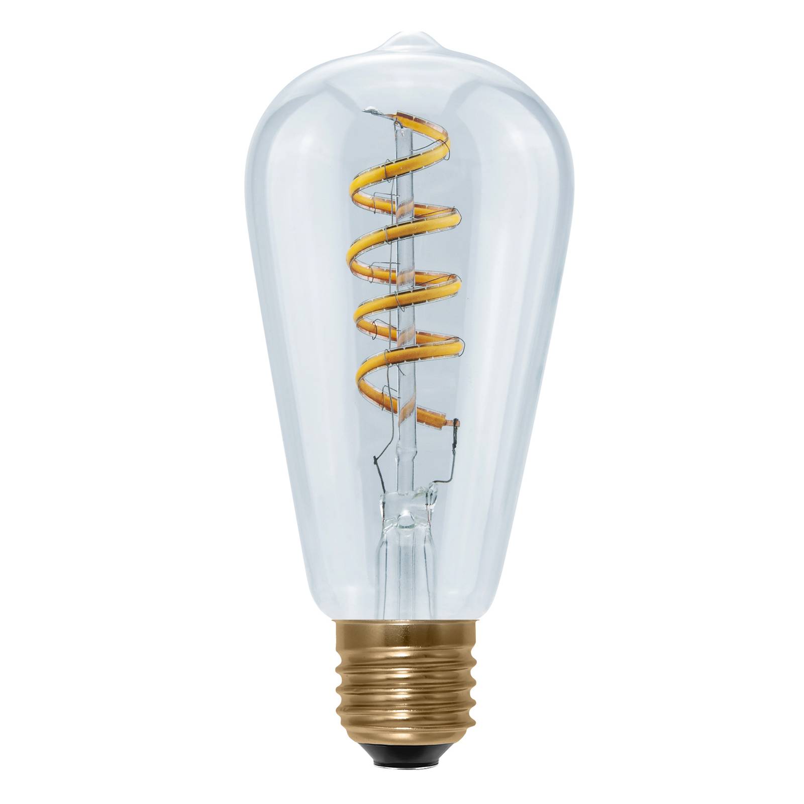 SEGULA LED-lampa rustisk curved E27 6W 1 900 K