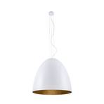 Egg XL metalen hanglamp, Ø 75 cm, wit